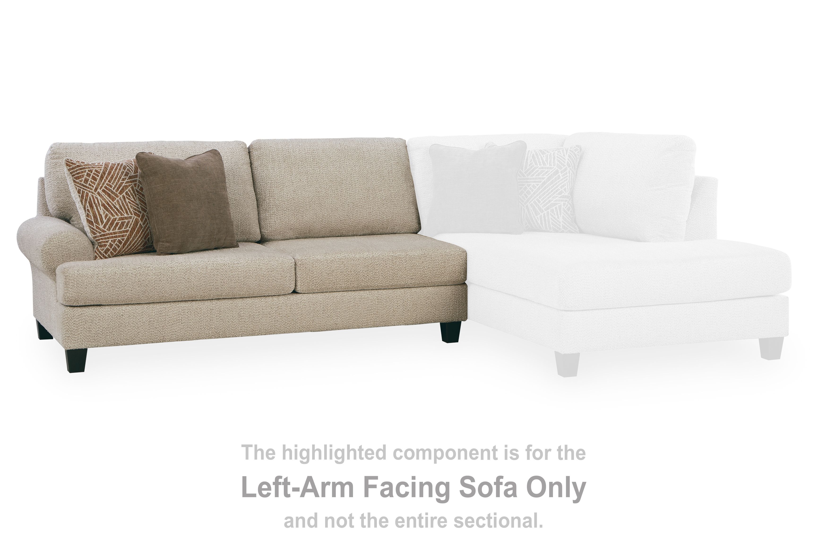 Steelwater Retreat - LAF Sofa - Latte