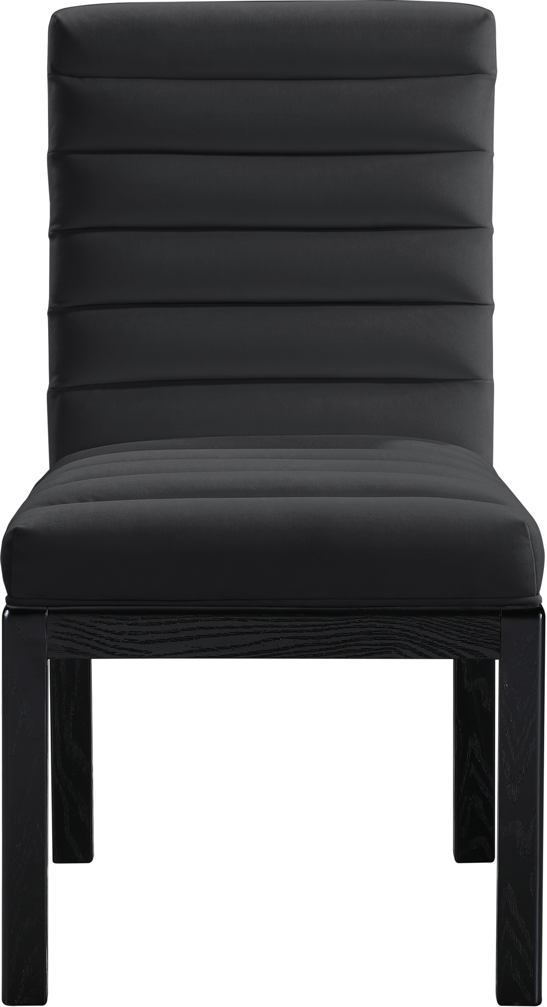 Evelyn - Dining Chair With Black Legs - Black