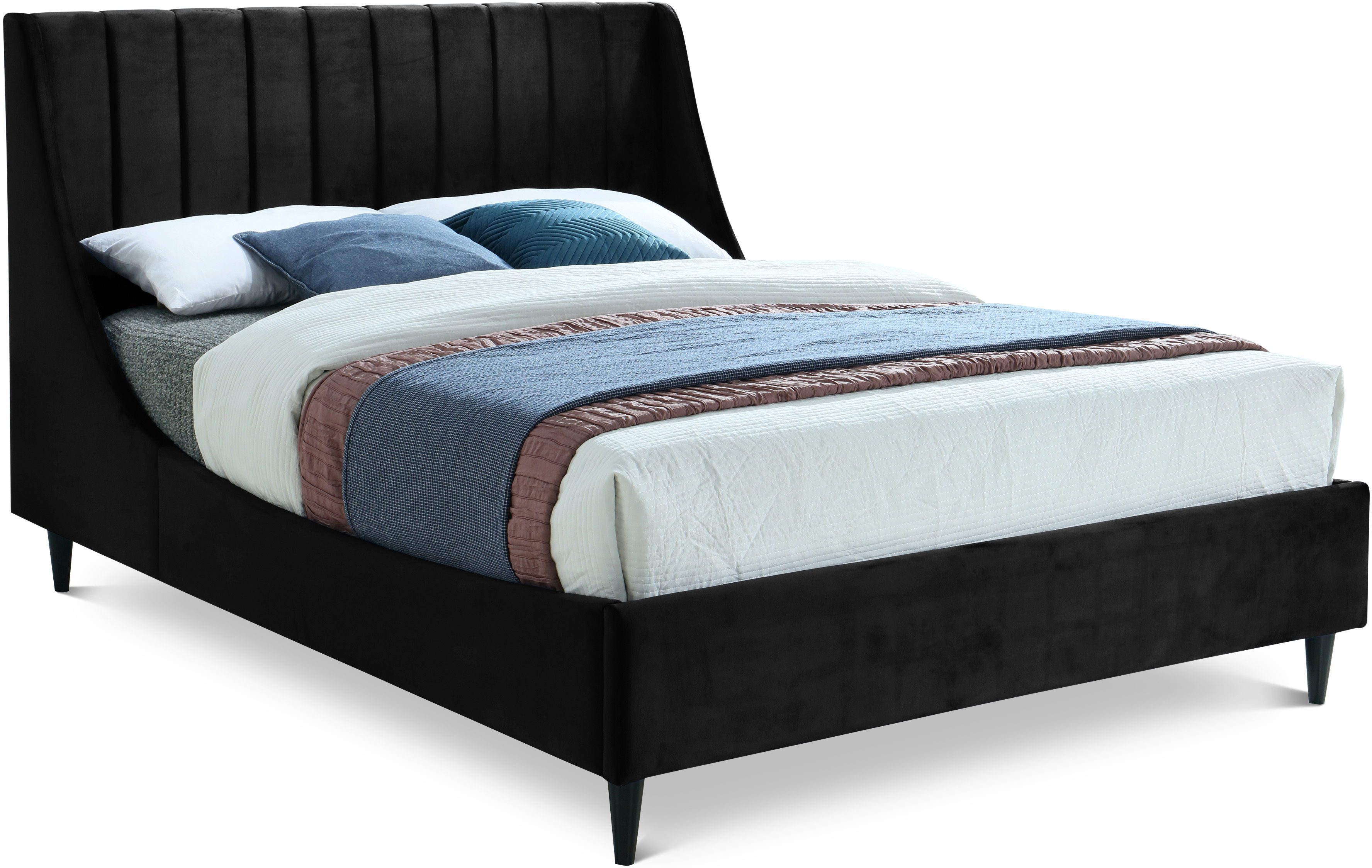 Eva - Queen Bed - Black