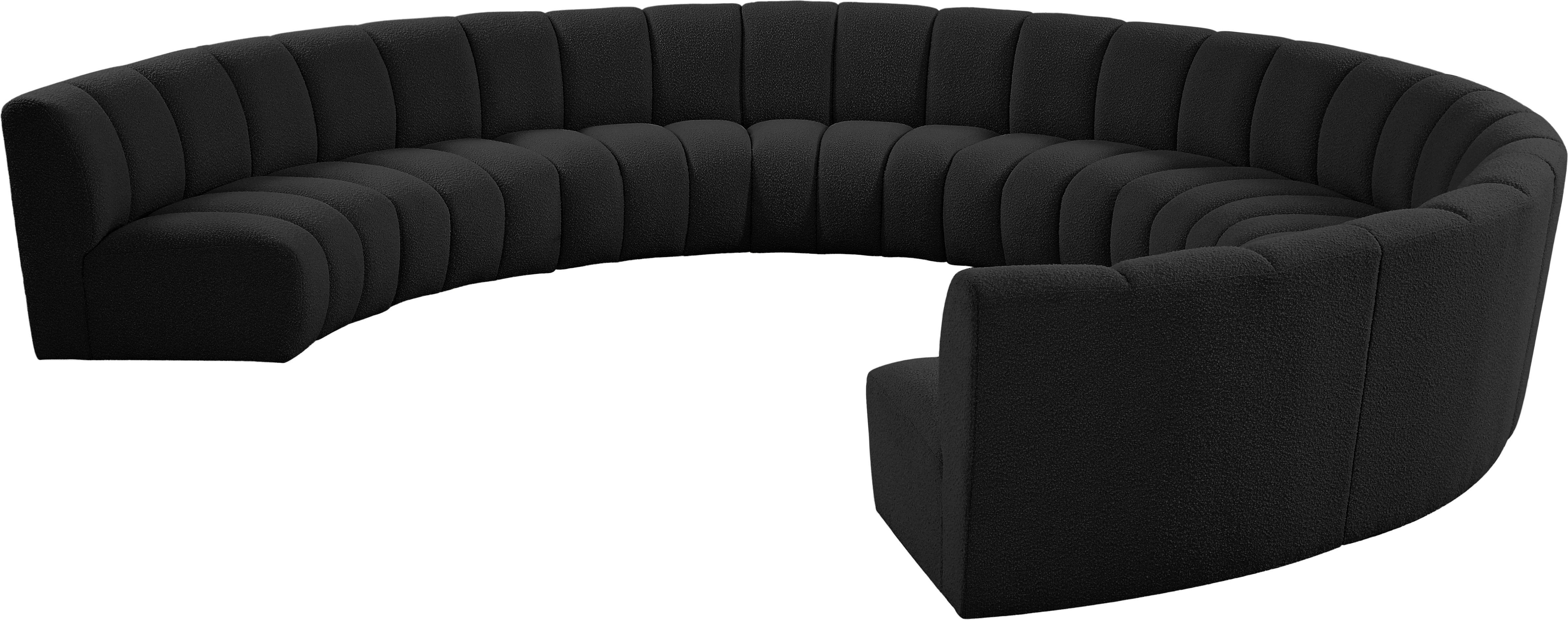 Infinity - 9 Piece Modular Sectional - Black
