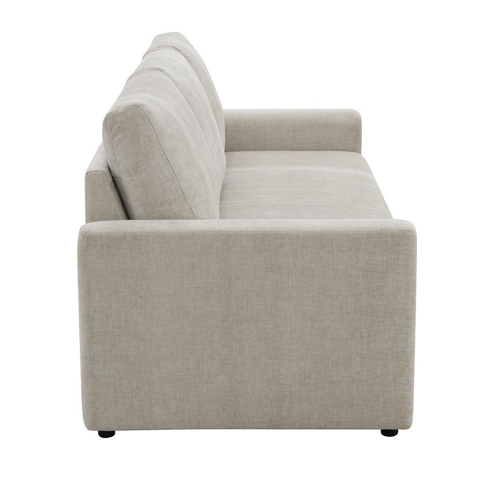 Leira - Sofa With Sleeper - Beige Linen, beige, view 4