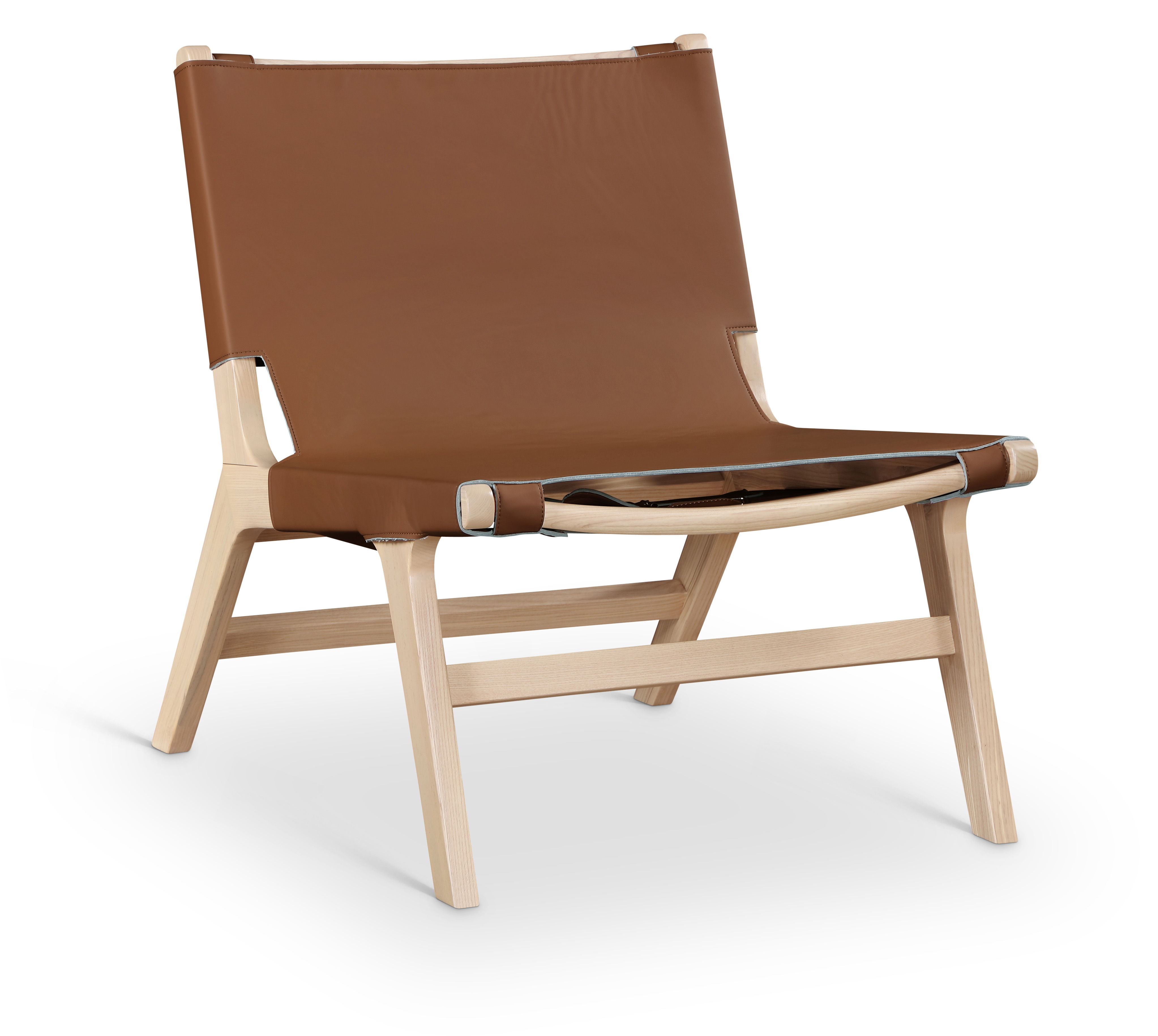 Rawlins - Vegan Leather Accent Chair - Cognac