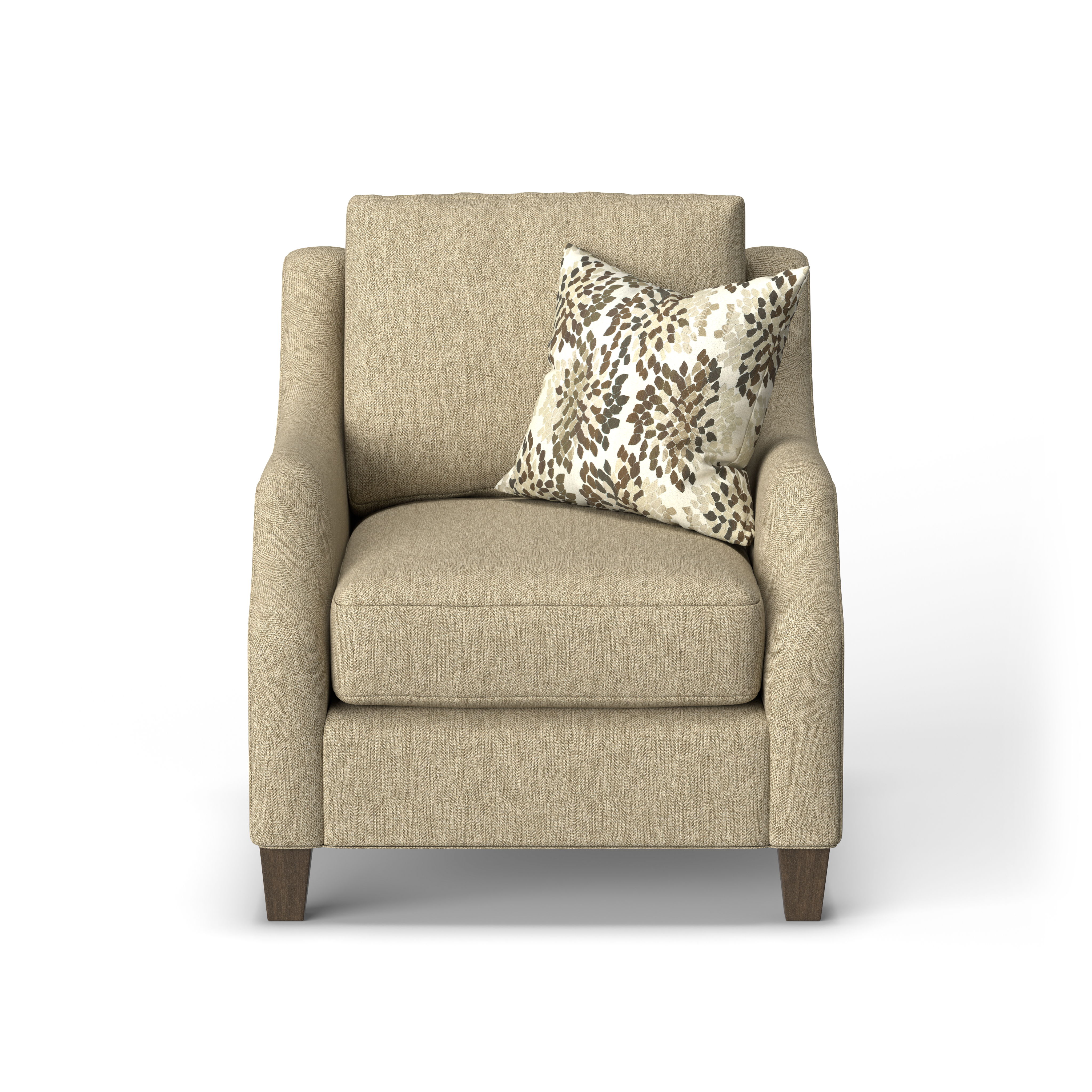 Gianna - Fabric Chair, dark brown, view 5