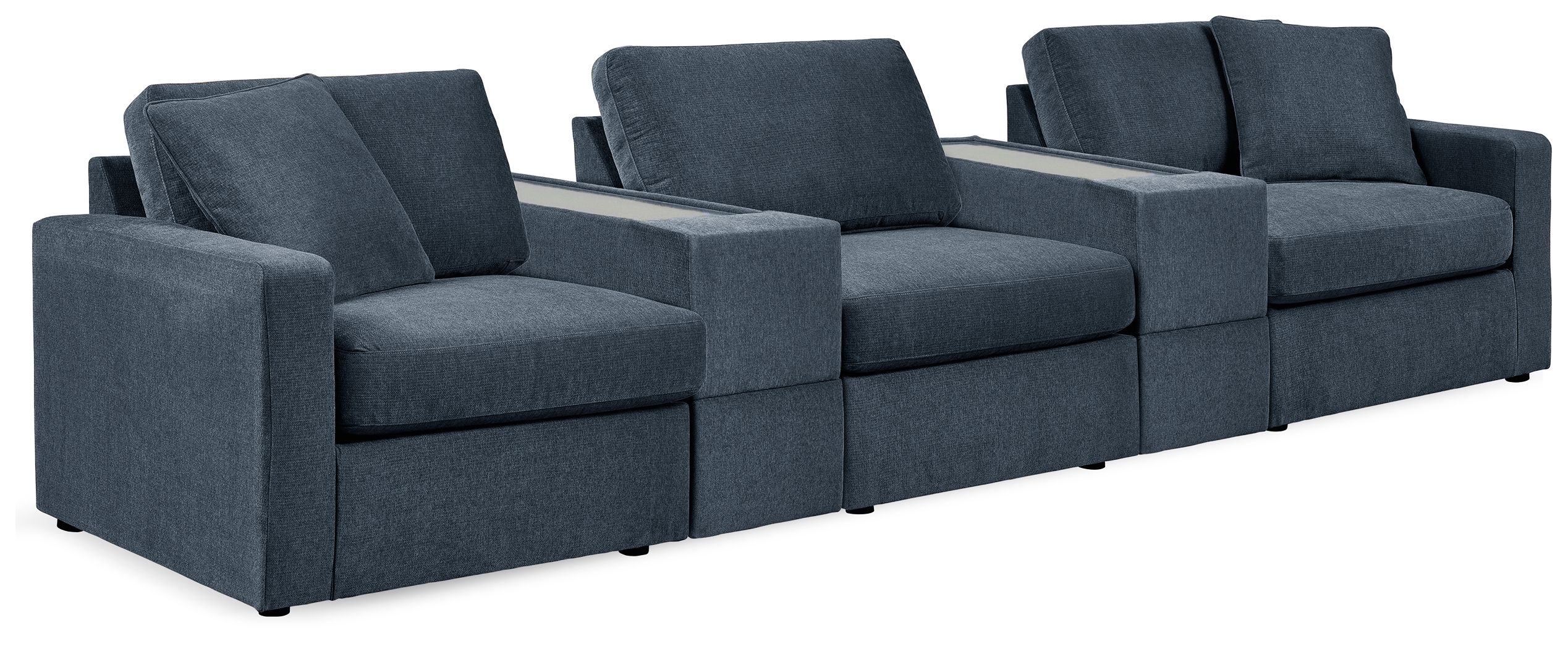 5 Pc · Sectional With 2 Storage Consoles