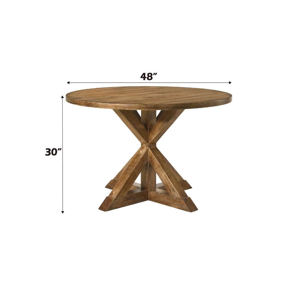 Wallace II - Dining Table - Weathered Oak, light brown, view 5