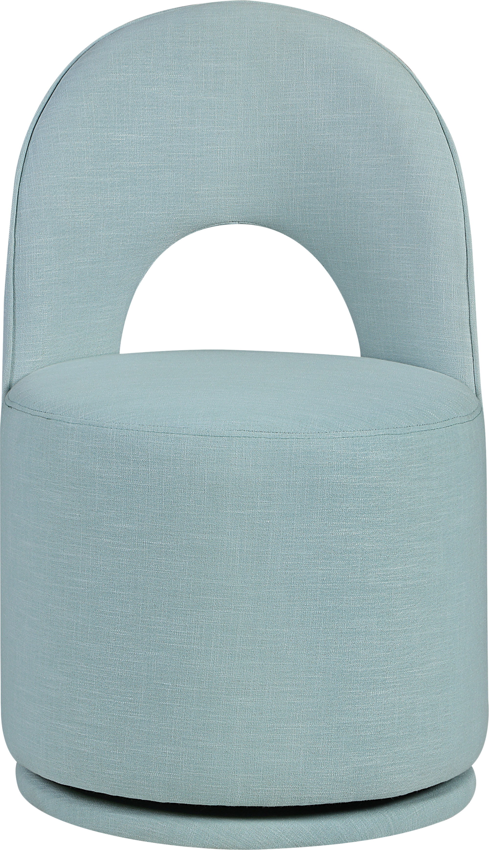 Cirelle - Linen Textured Performance Fabric Dining Chair (Set of 2) - Light Blue