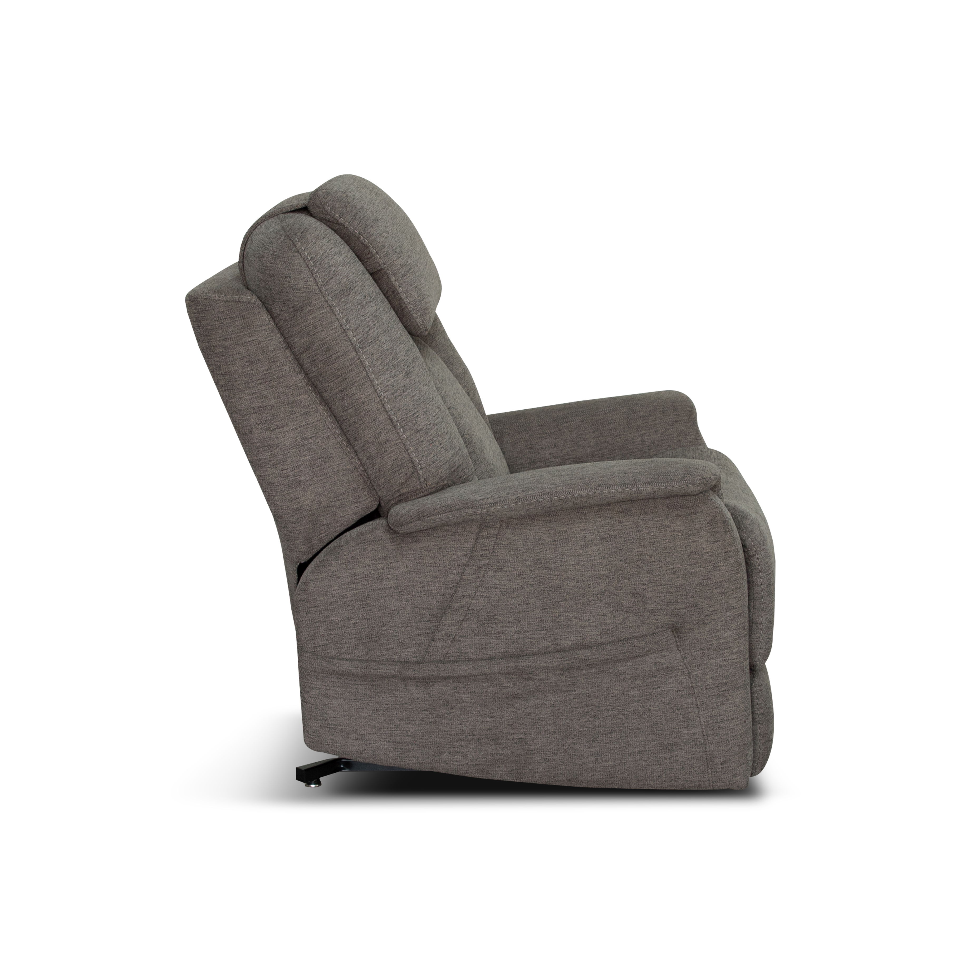 Zecliner Model 3+ Petite - Power Sleep Chair With Power Headrest, Lumbar, Heat & Massage - Dark Gray, dark gray, view 5
