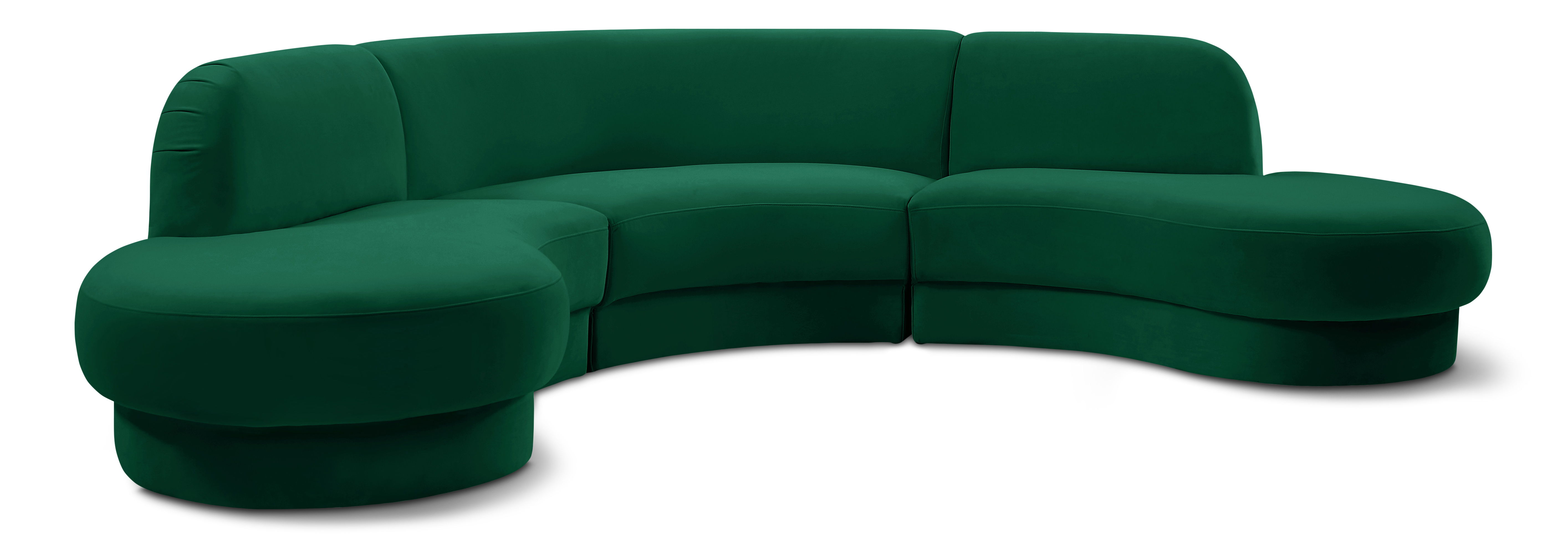 Rosa - 3 Piece Sectional - Green