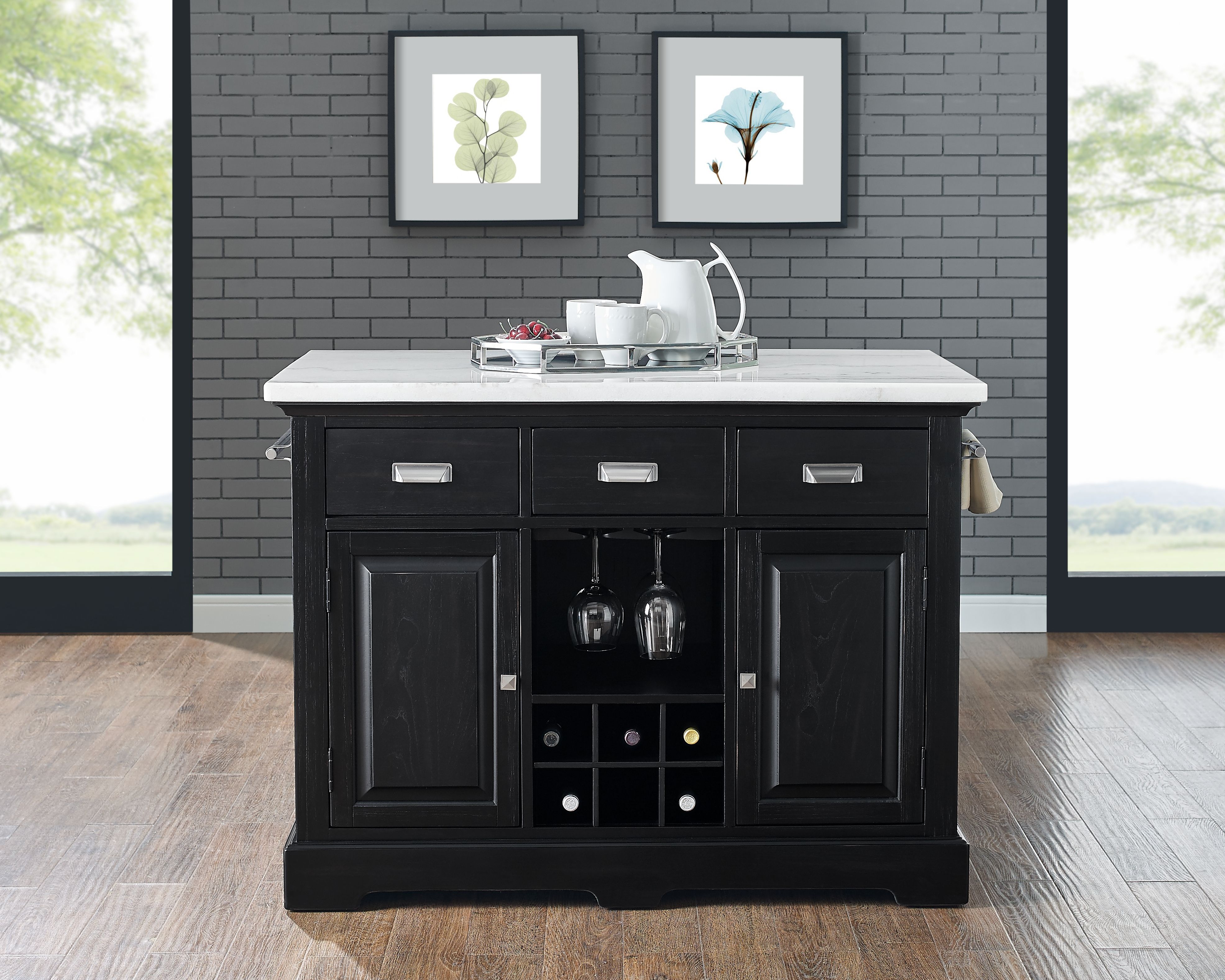 Aspen - Kitchen Island - Black Image