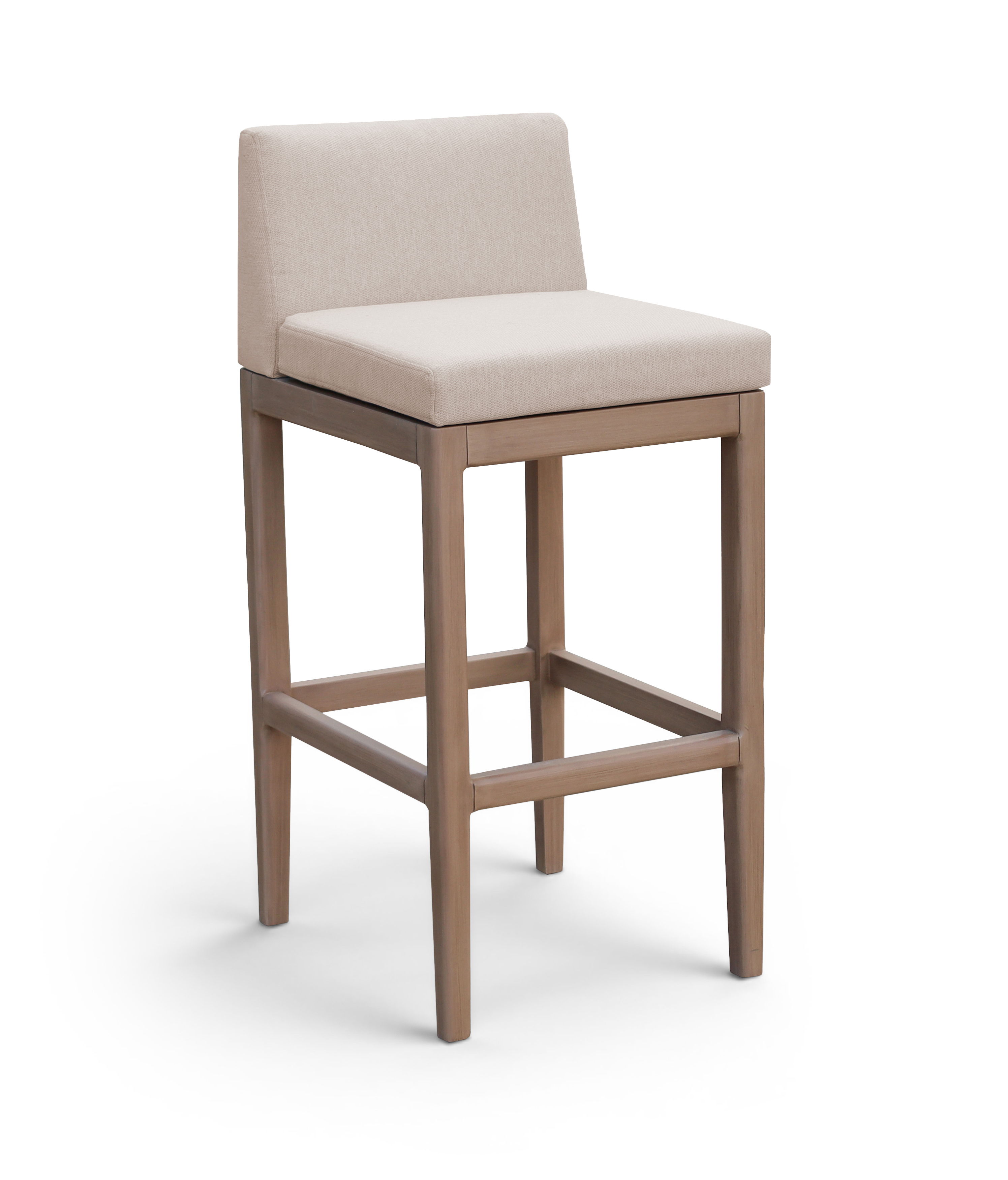 Solace - Olefin Performance Fabric Outdoor Patio Bar Stool - Beige