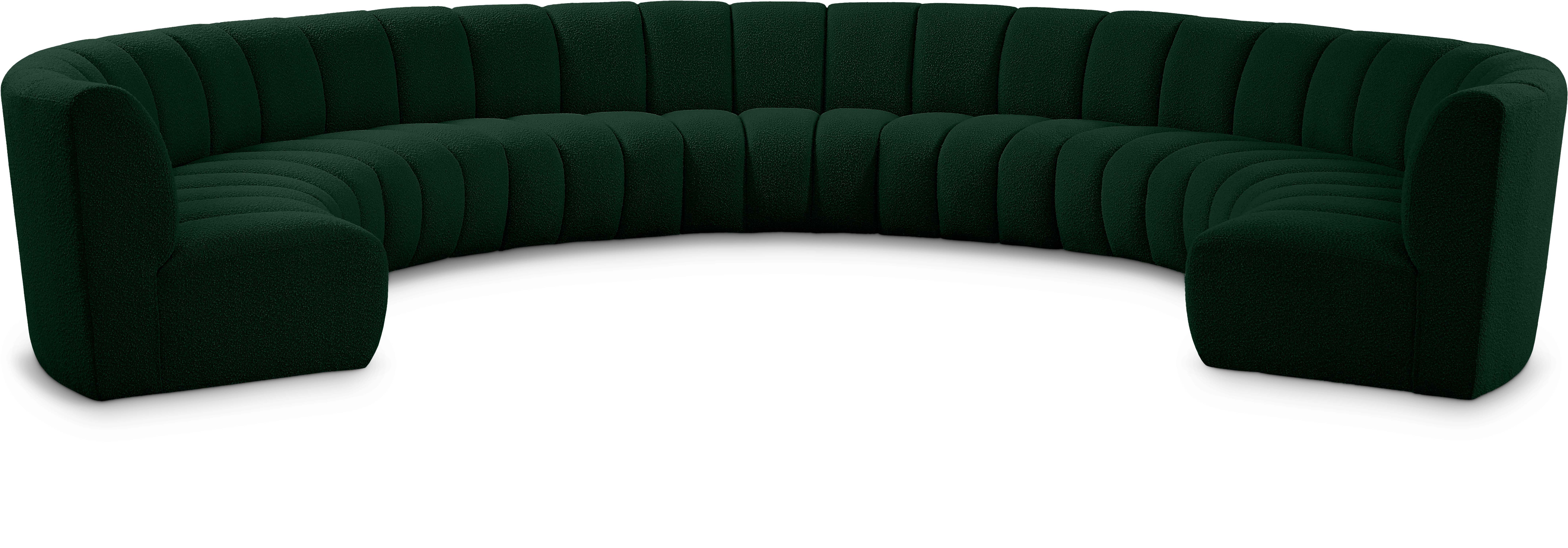 Infinity - 9 Piece Modular Sectional - Green