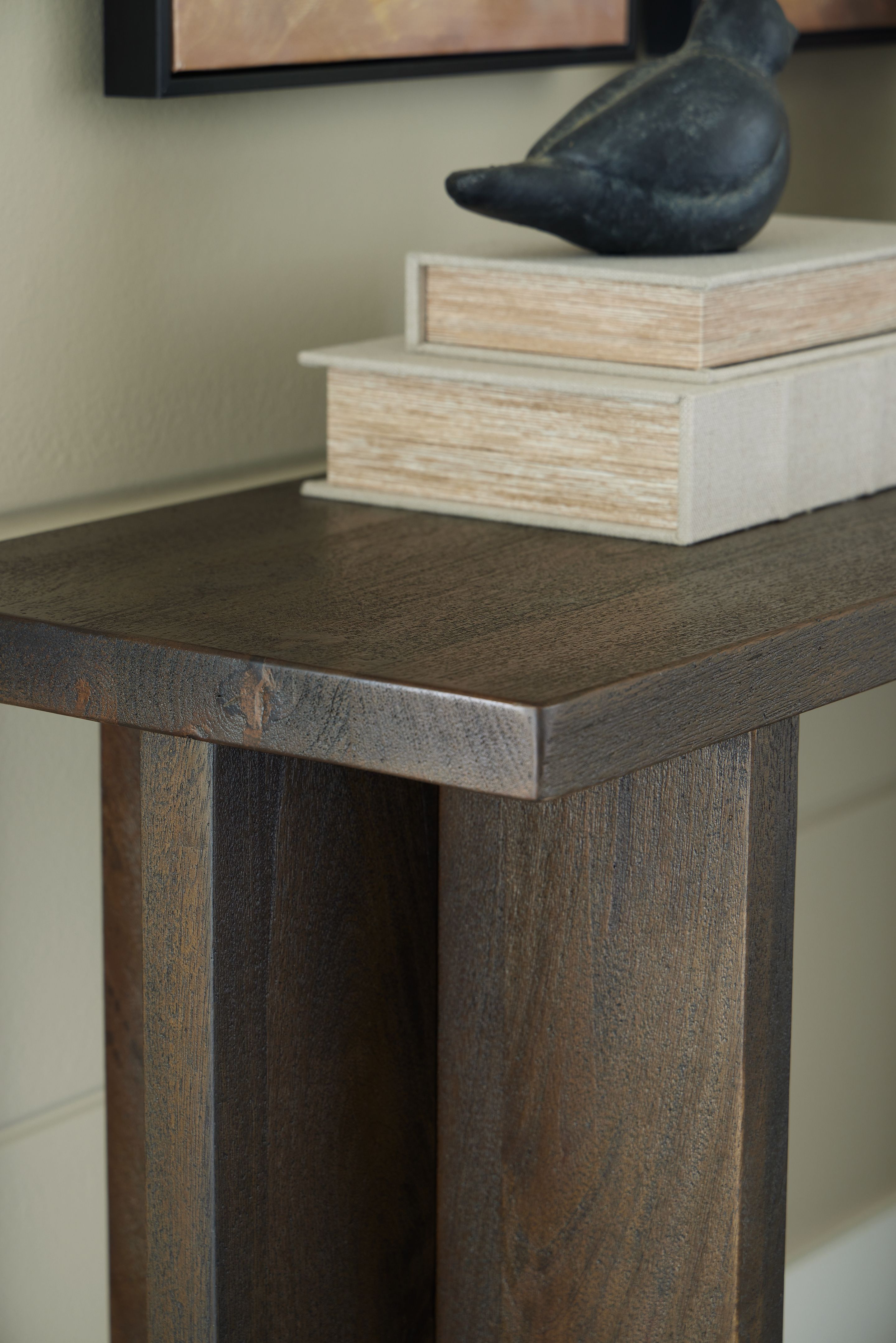 Ashley Furniture Jalenry - Console Sofa Table - Grayish Brown - Image 5