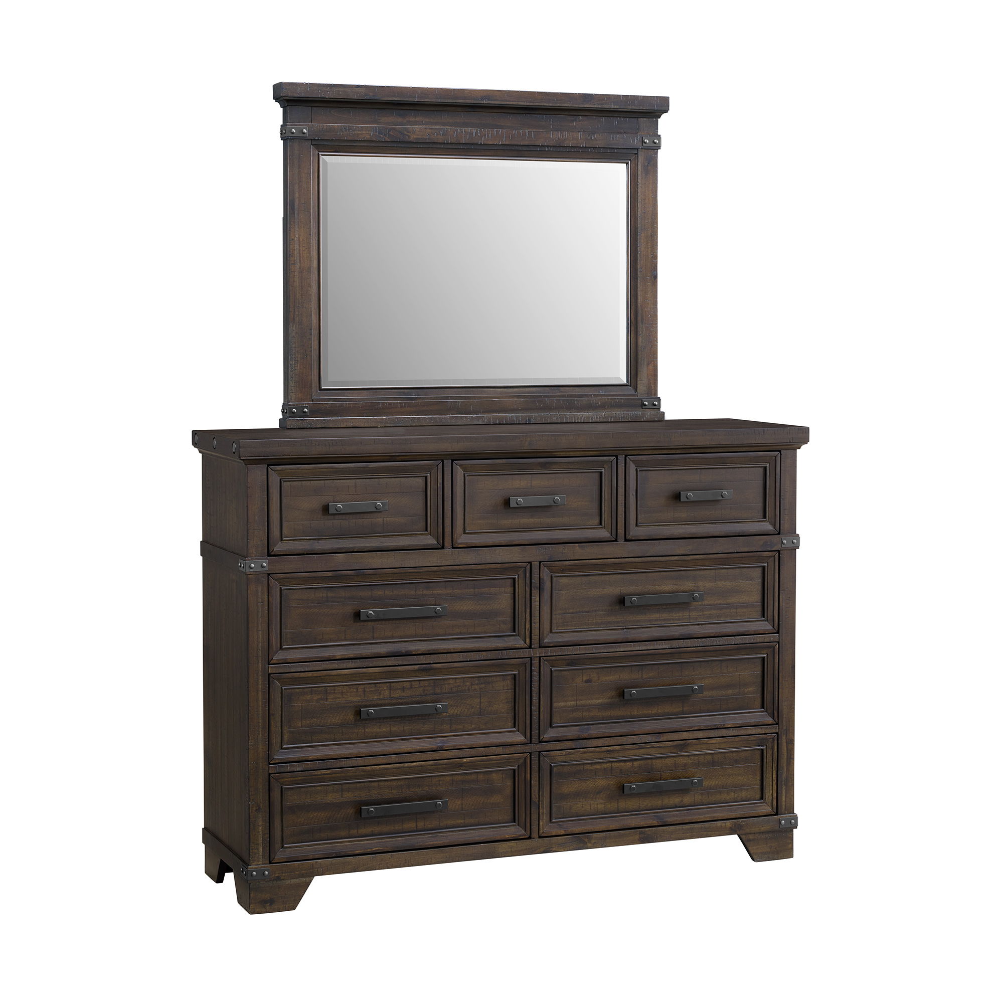 Colorado City - King Storage 5 Piece Bedroom Set - Charcoal