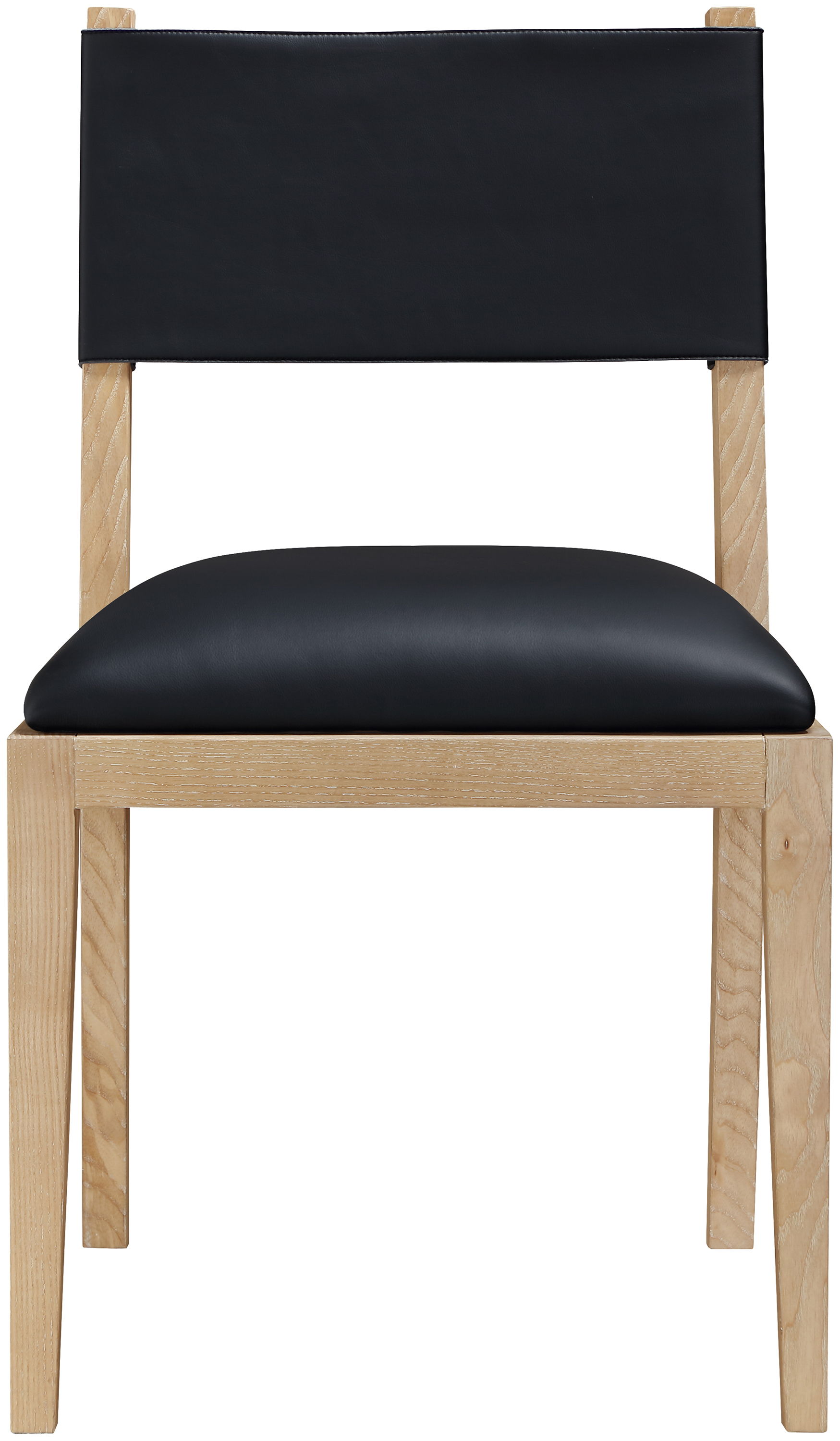 Avon - Vegan Leather Dining Side Chair (Set of 2) - Black