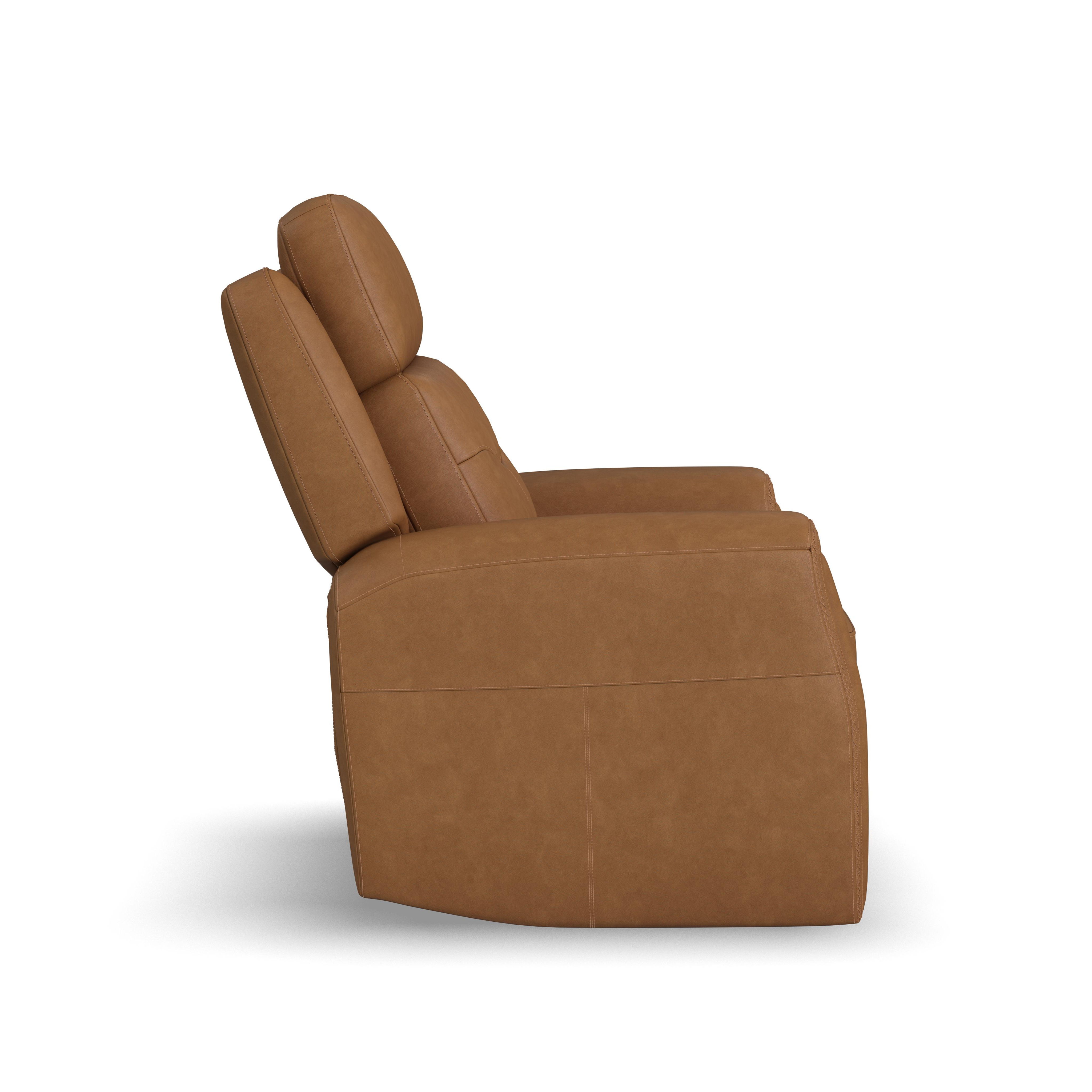 Felix - Power Recliner With Power Headrest, Lumbar, Heat & Massage - Dark Brown, dark brown, view 3