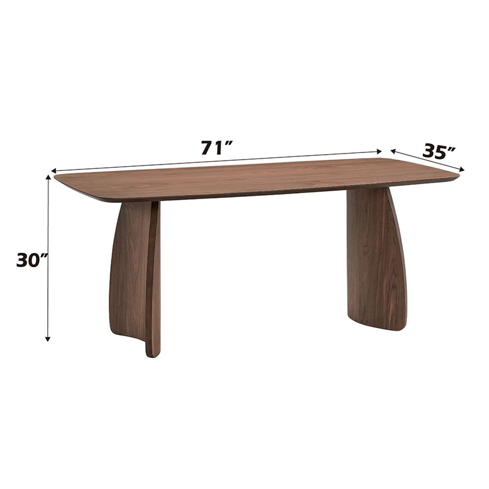 Hadasa - Dining Table - Walnut, light brown, view 4