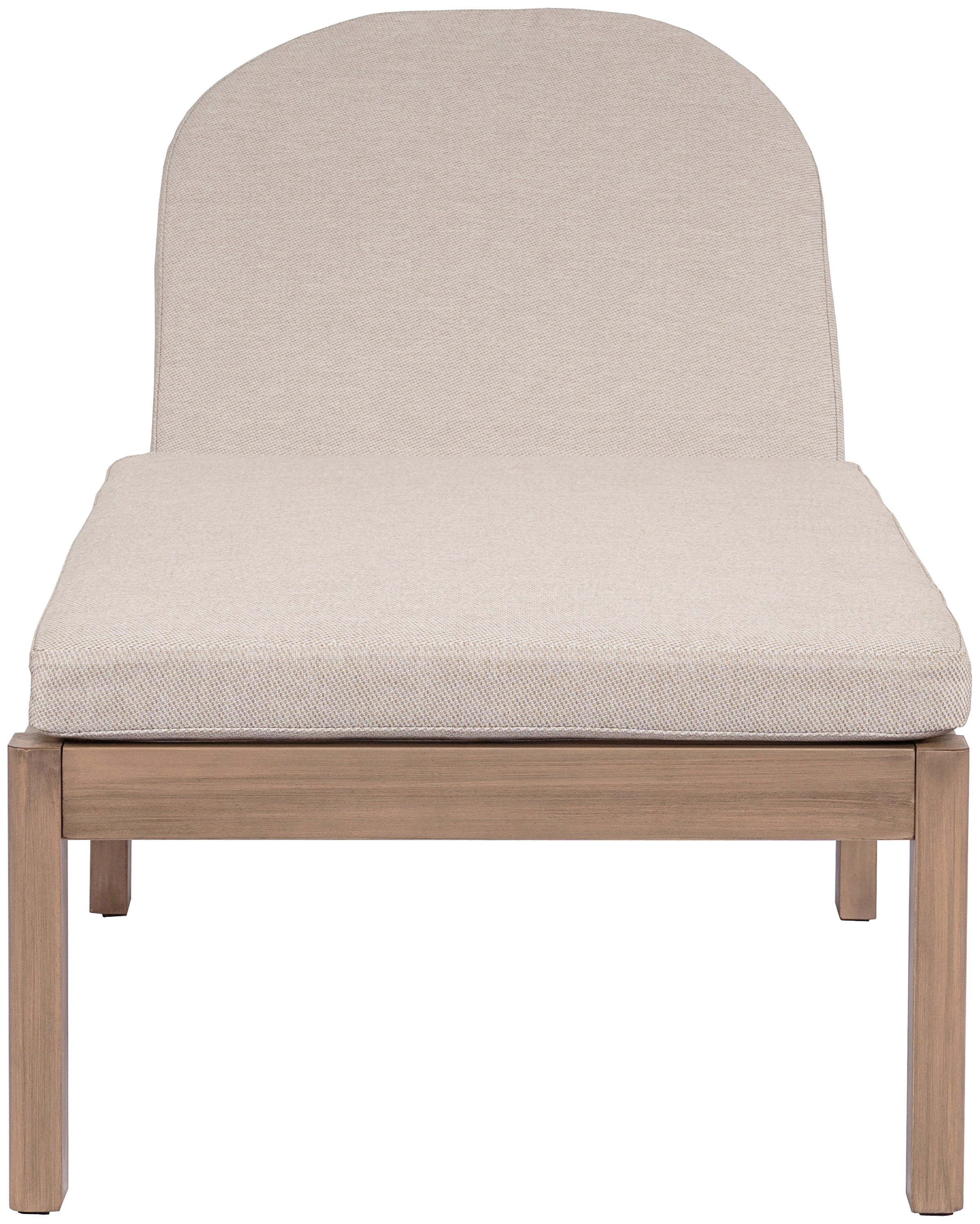 Newport - Water Resistant Fabric Upholstered Outdoor Patio Lounge Chair - Beige