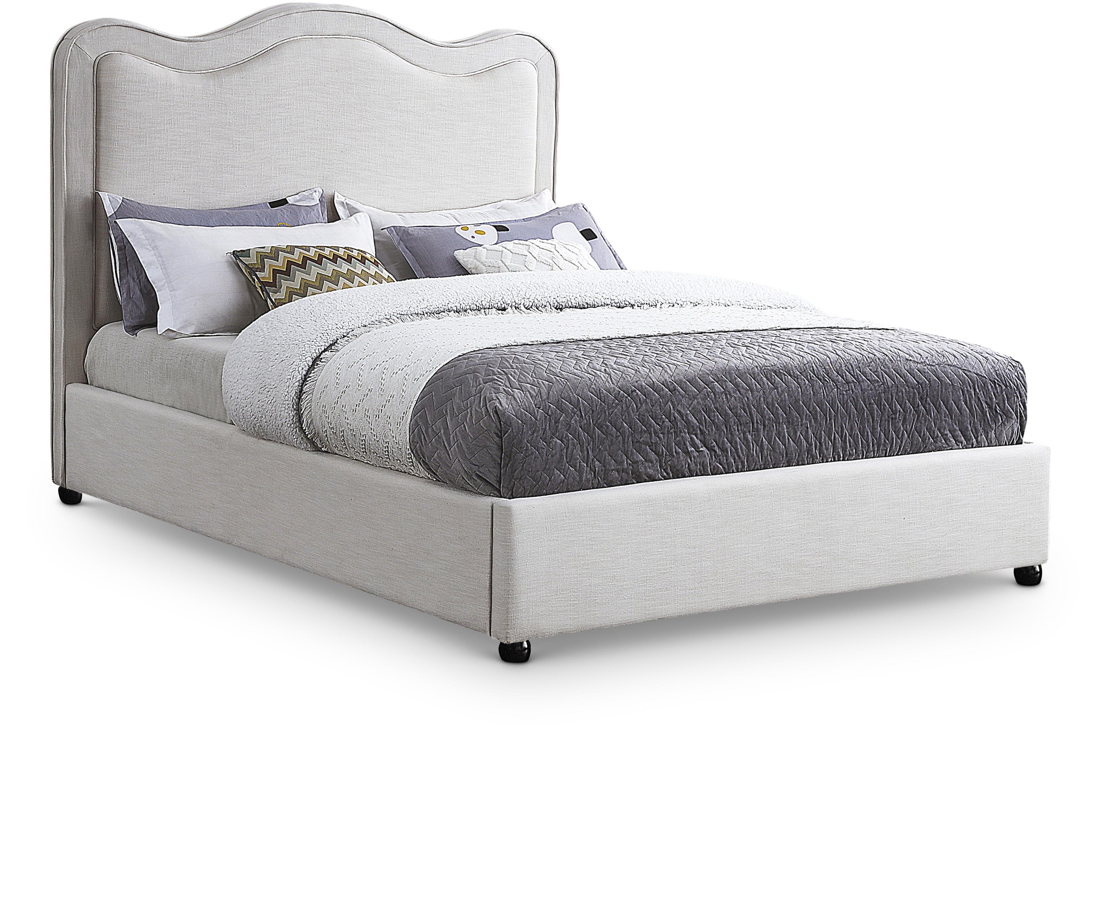 Felix - Queen Bed - Cream