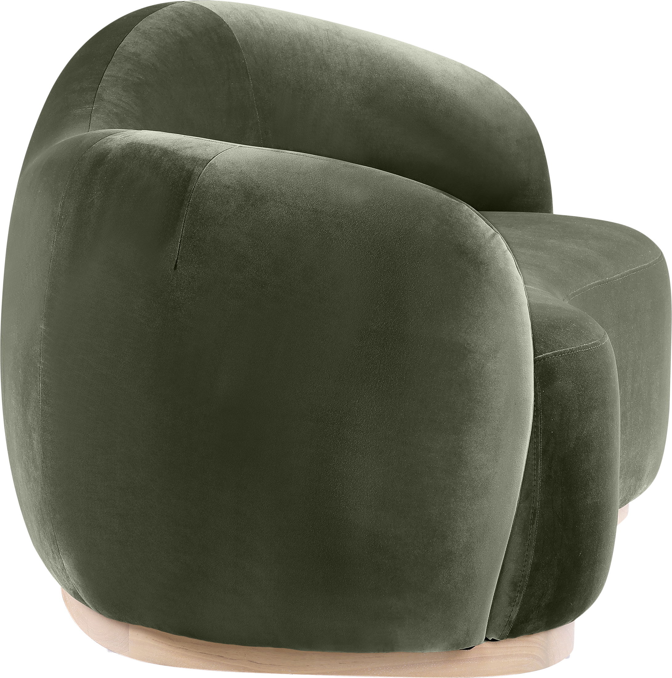 Gustavo - Velvet 72.5" Upholstered Loveseat - Green