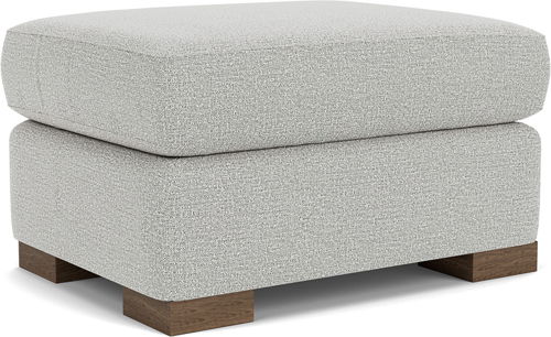 Bryant - Fabric Ottoman, light gray