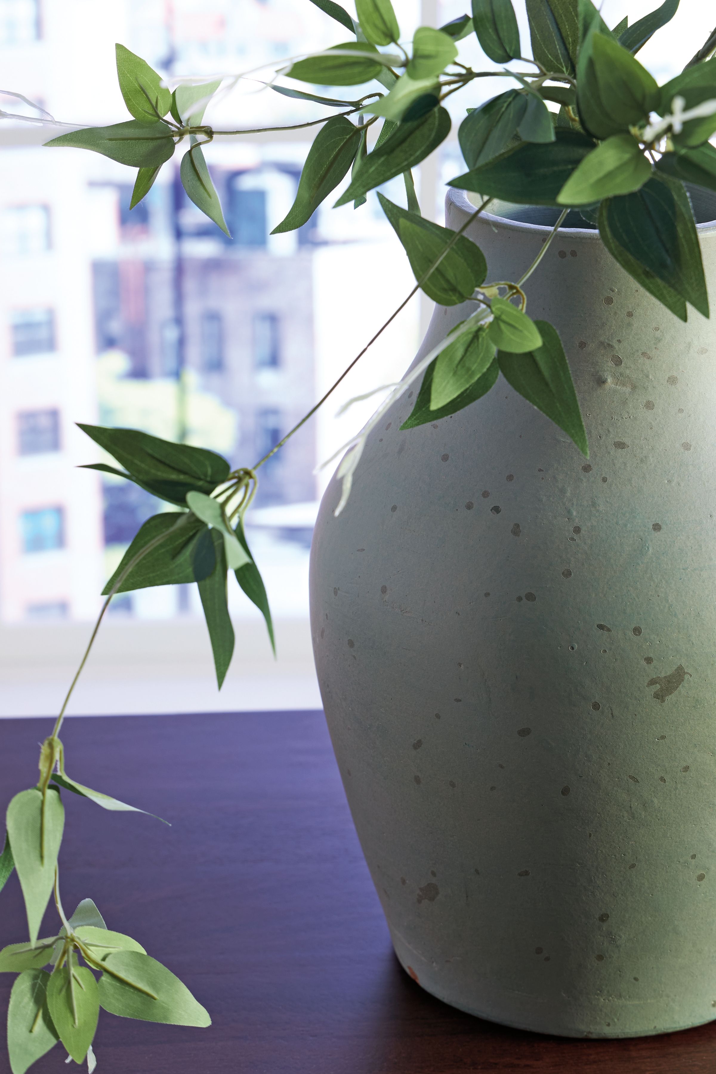 Baychester - 13" Vase - Antique Green