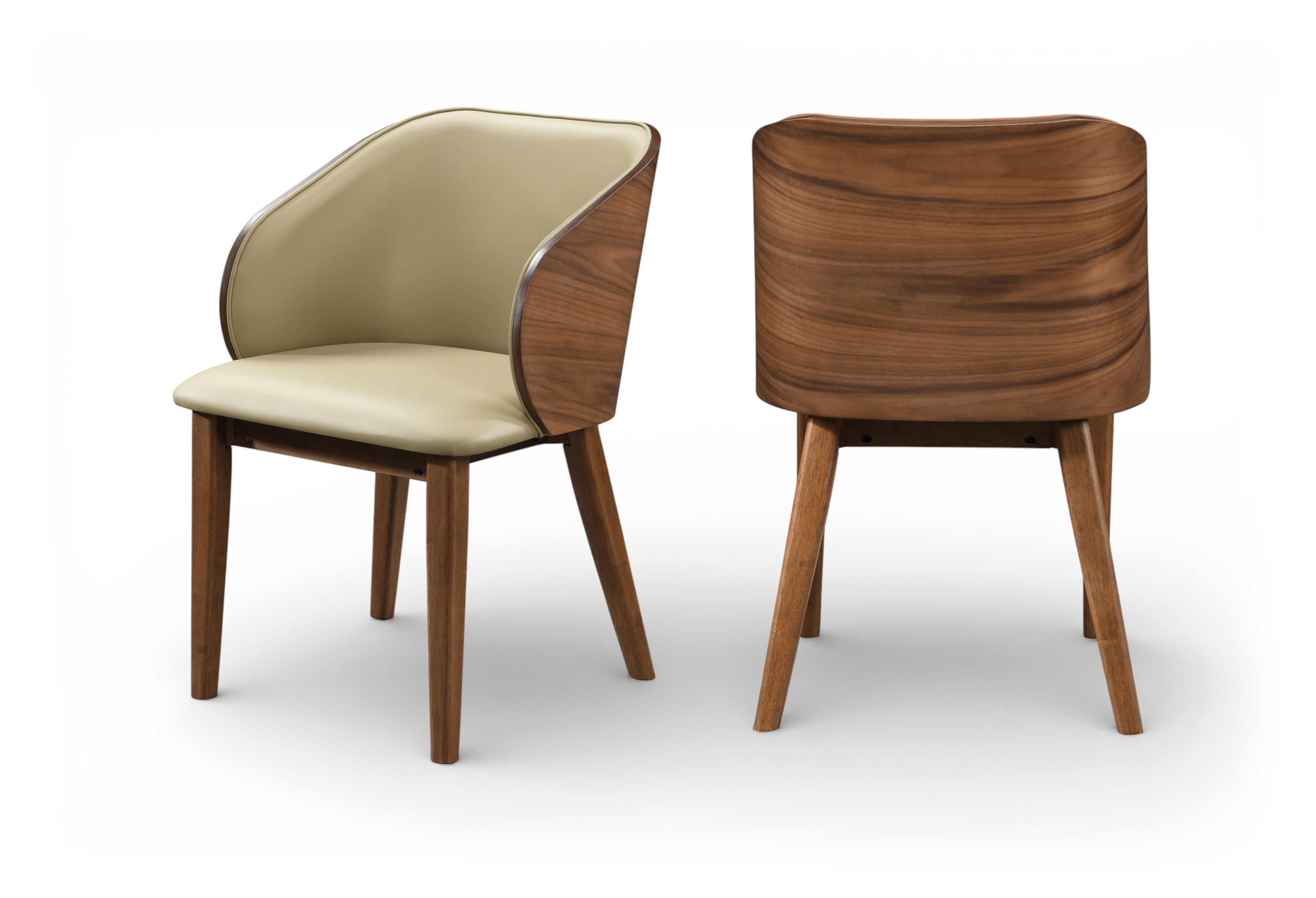 Glenwood - Vegan Leather Upholstered Dining Chair (Set of 2) - Khaki