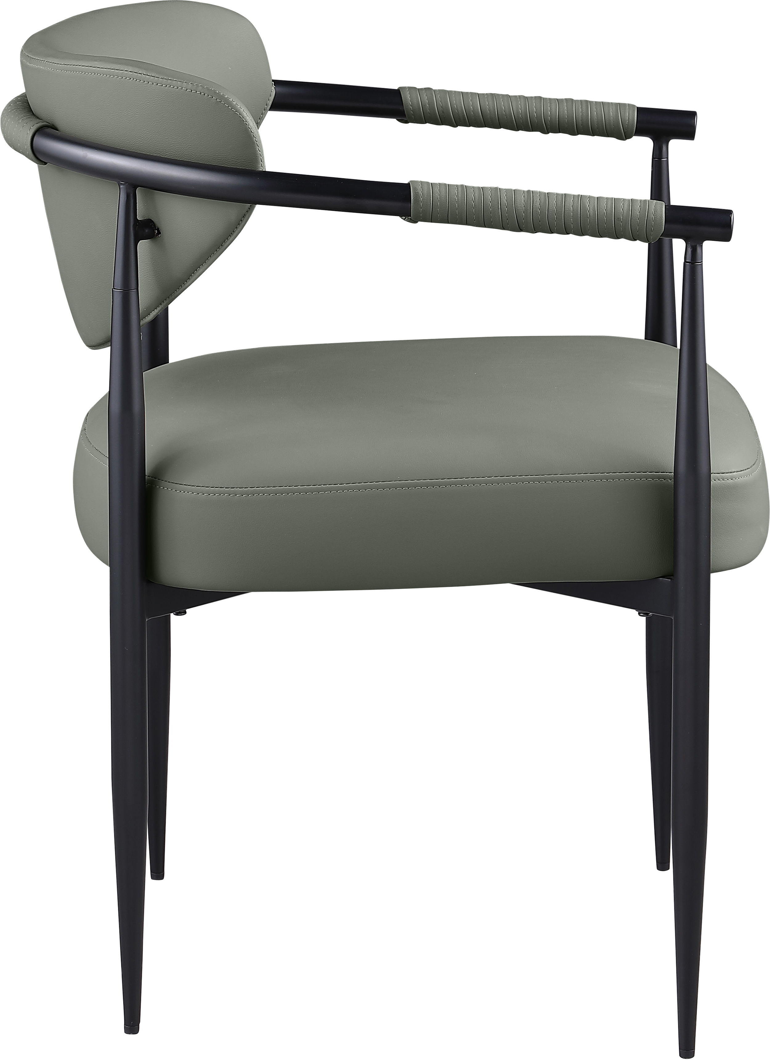 Virella - Vegan Leather Upholstered Dining Chair (Set of 2) - Olive