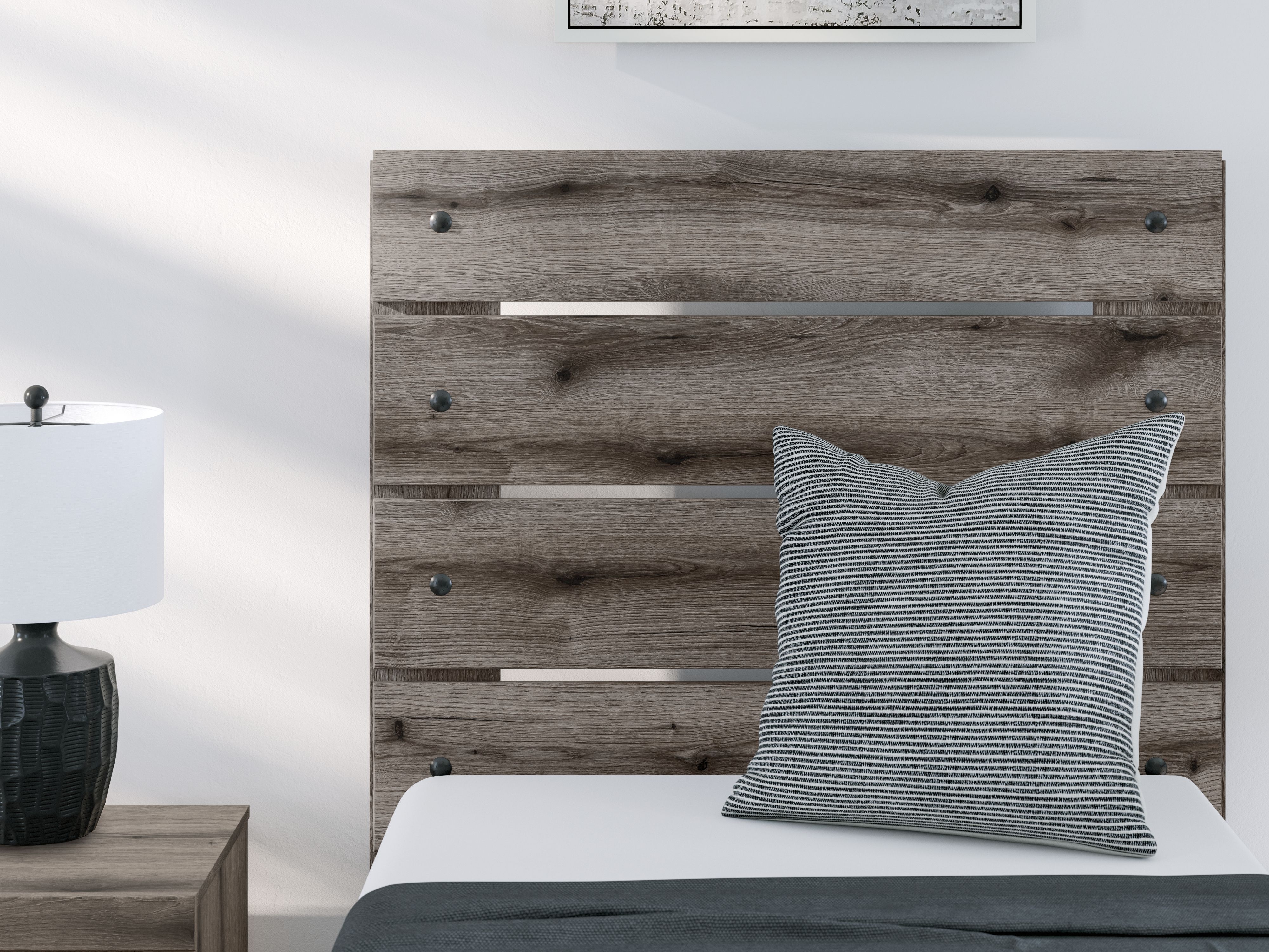 Ashley Furniture Graystorm - Twin Panel Bed With Storage - Brown Gray - Image 11