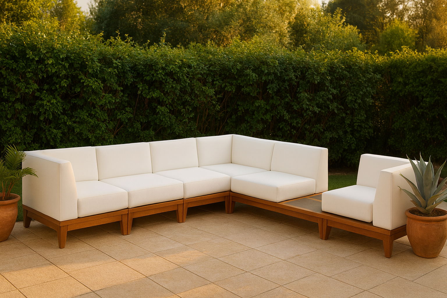 Rio - 6 Piece Modular Sectional - Off White