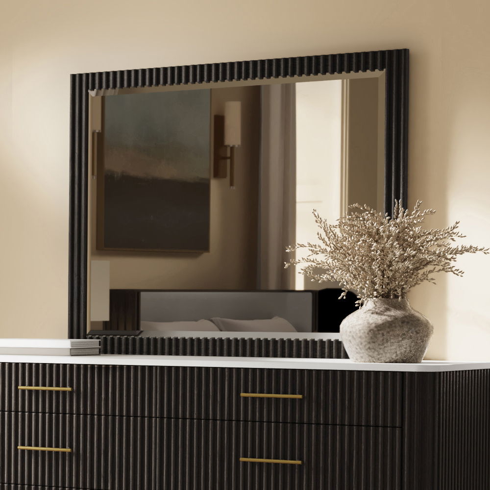 Clayten - Mirror - Espresso, dark brown, view 6