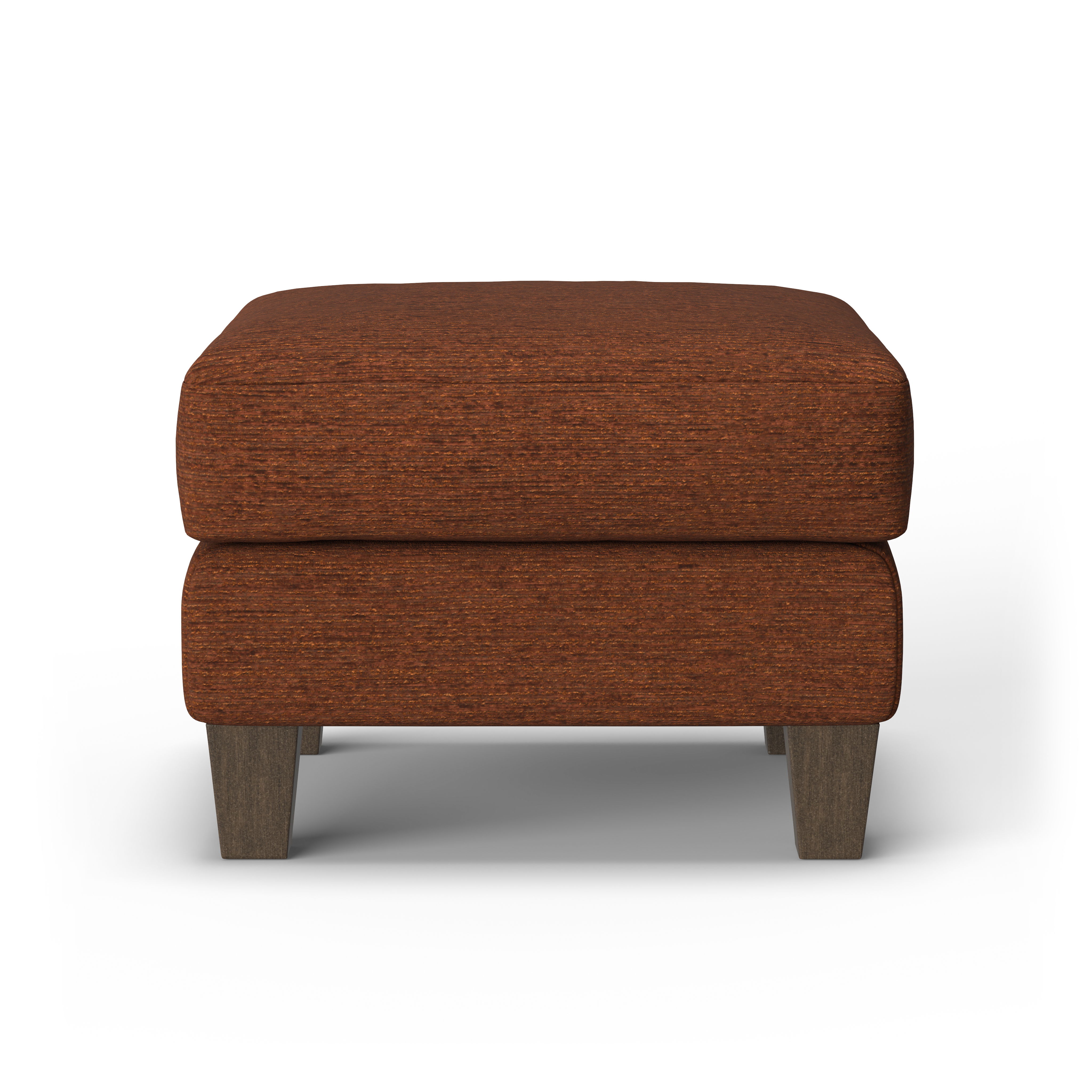 Gianna - Fabric Ottoman, dark brown, view 5