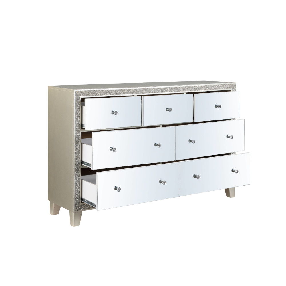 Sliverfluff - Dresser - Mirrored & Champagne, silver, view 3
