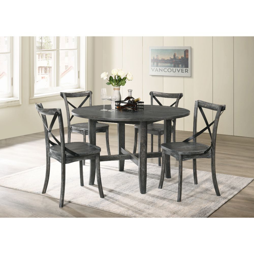 Kendric - Dining Table - Rustic Gray, dark gray, view 3