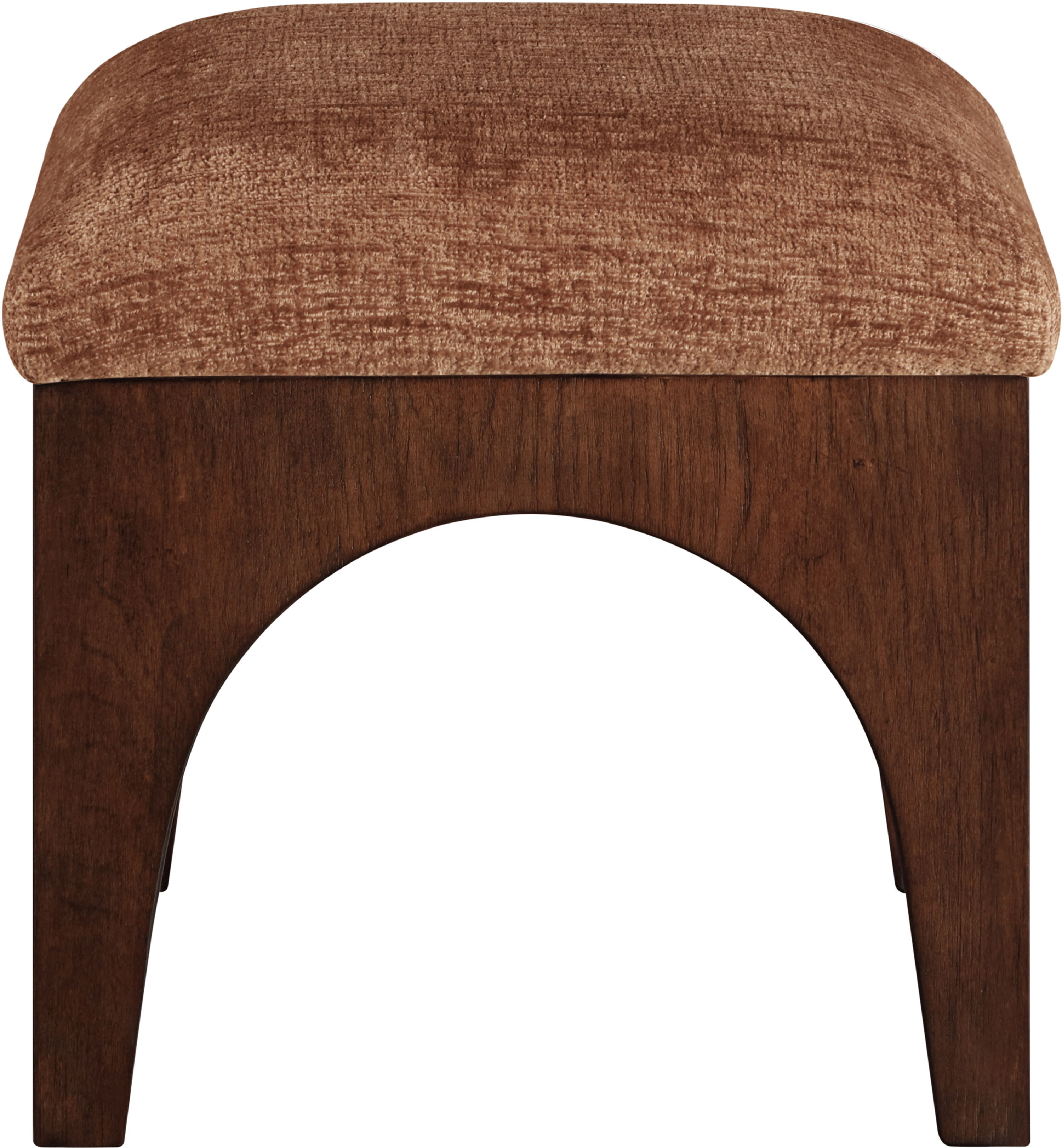 Lawson - Chenille Fabric Upholstered Ottoman - Cognac