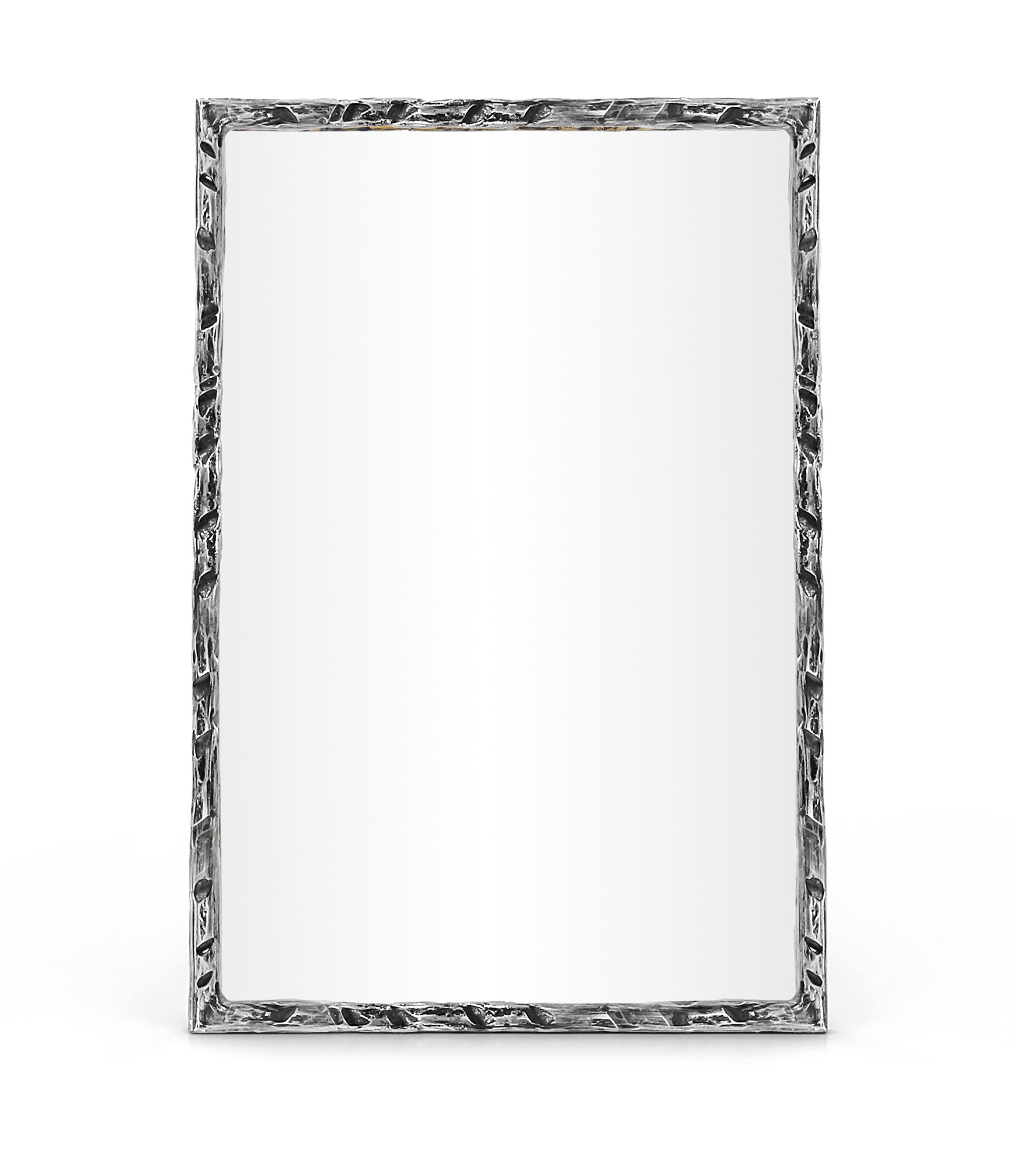 Hammer - 24" x 36" Iron Mirror - Silver