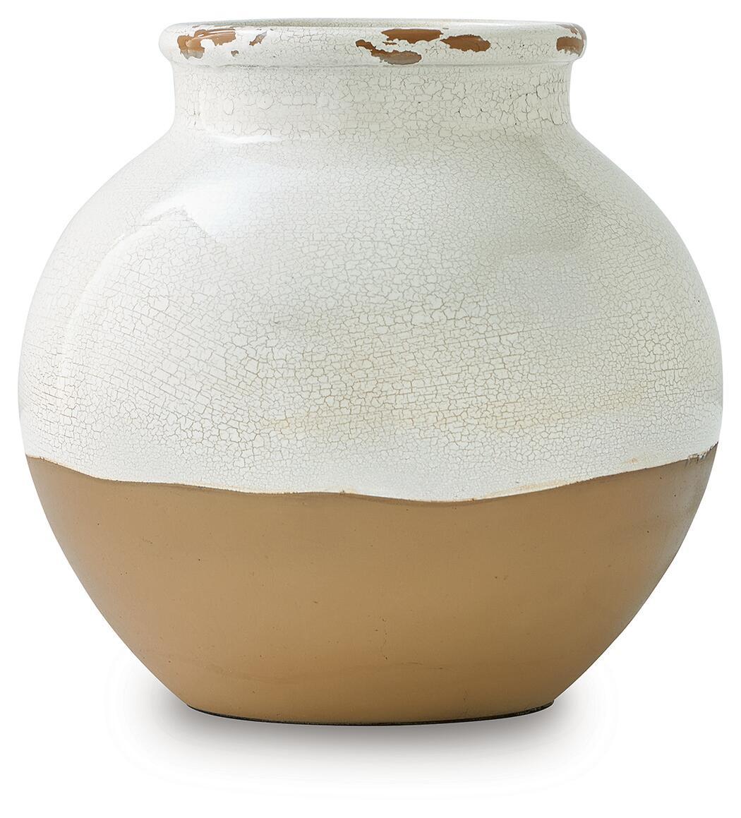 Vercott – Vase – 8″ – Cream / Tan