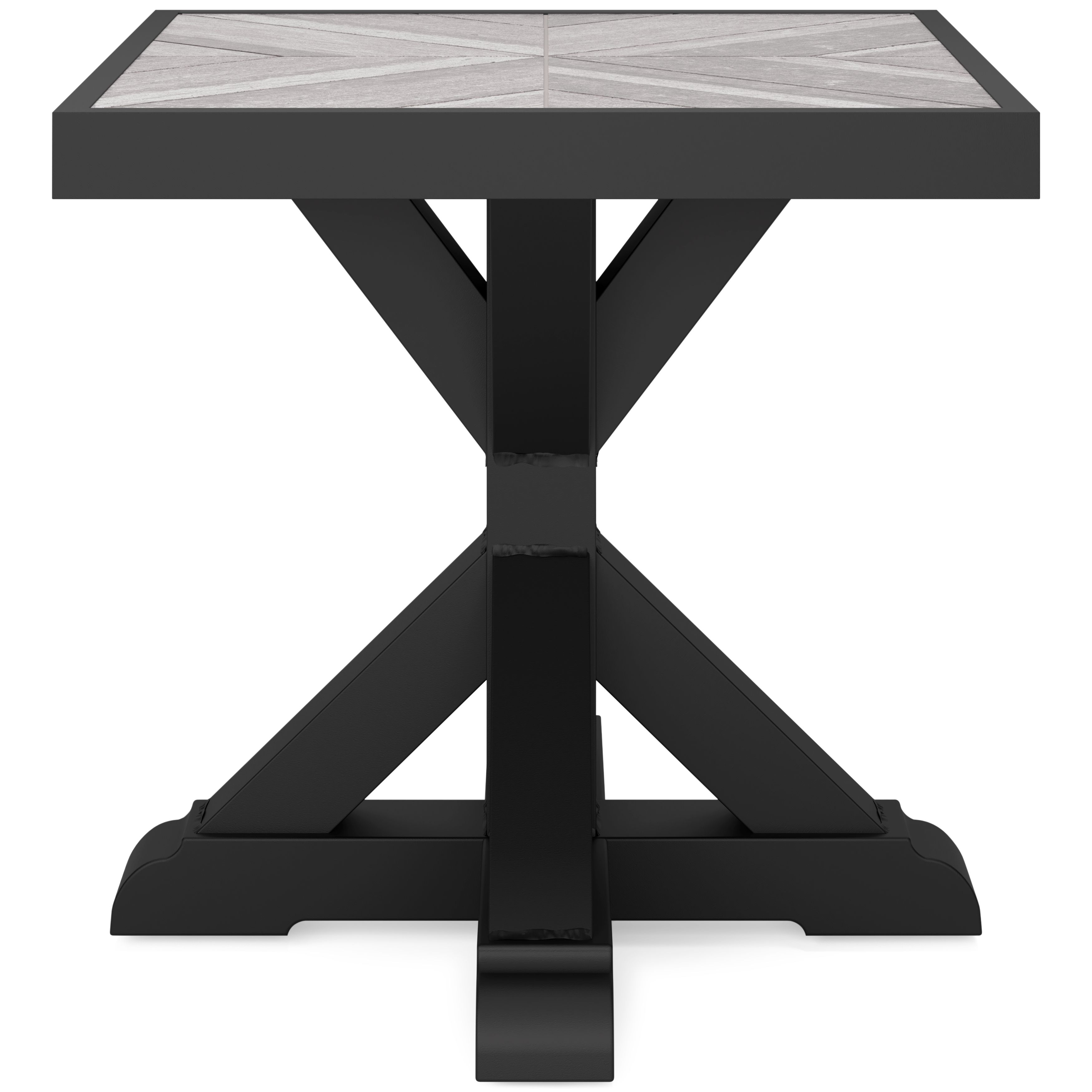 Ashley Furniture Beachcroft - Square End Table - Black / Light Gray - Image 7
