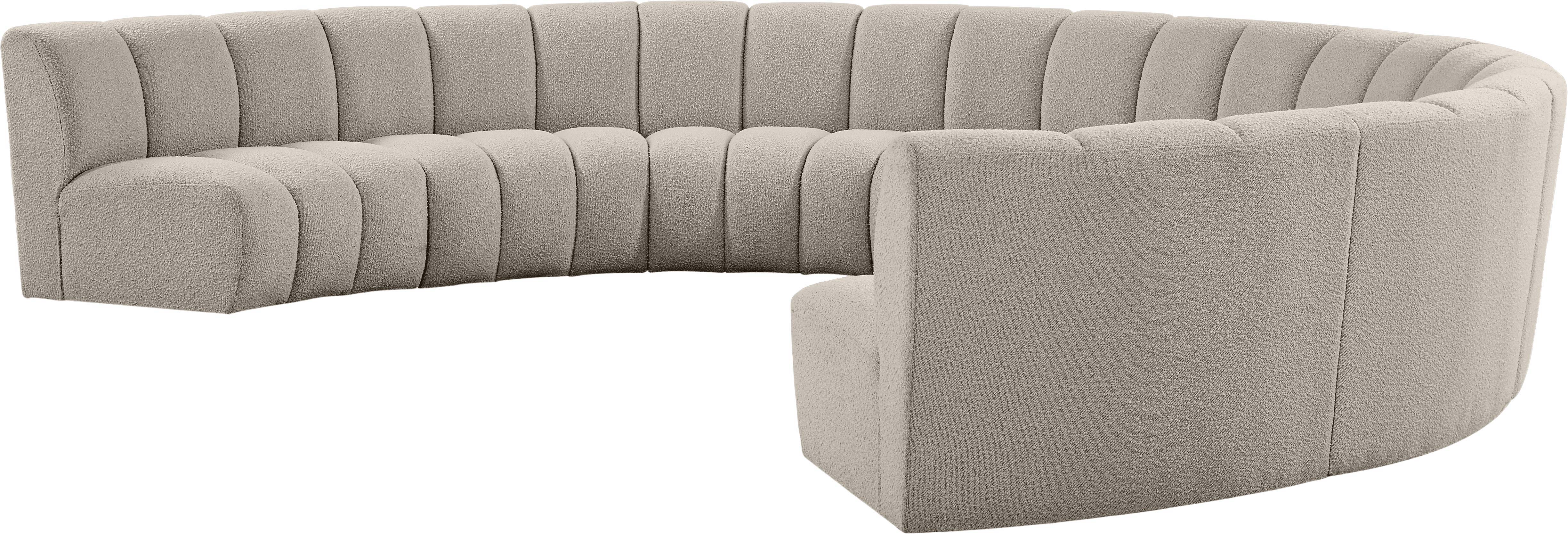 Infinity - 8 Piece Modular Sectional - Light Brown