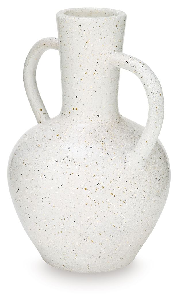 Dallinworth - Vase - 15.75" - White / Black