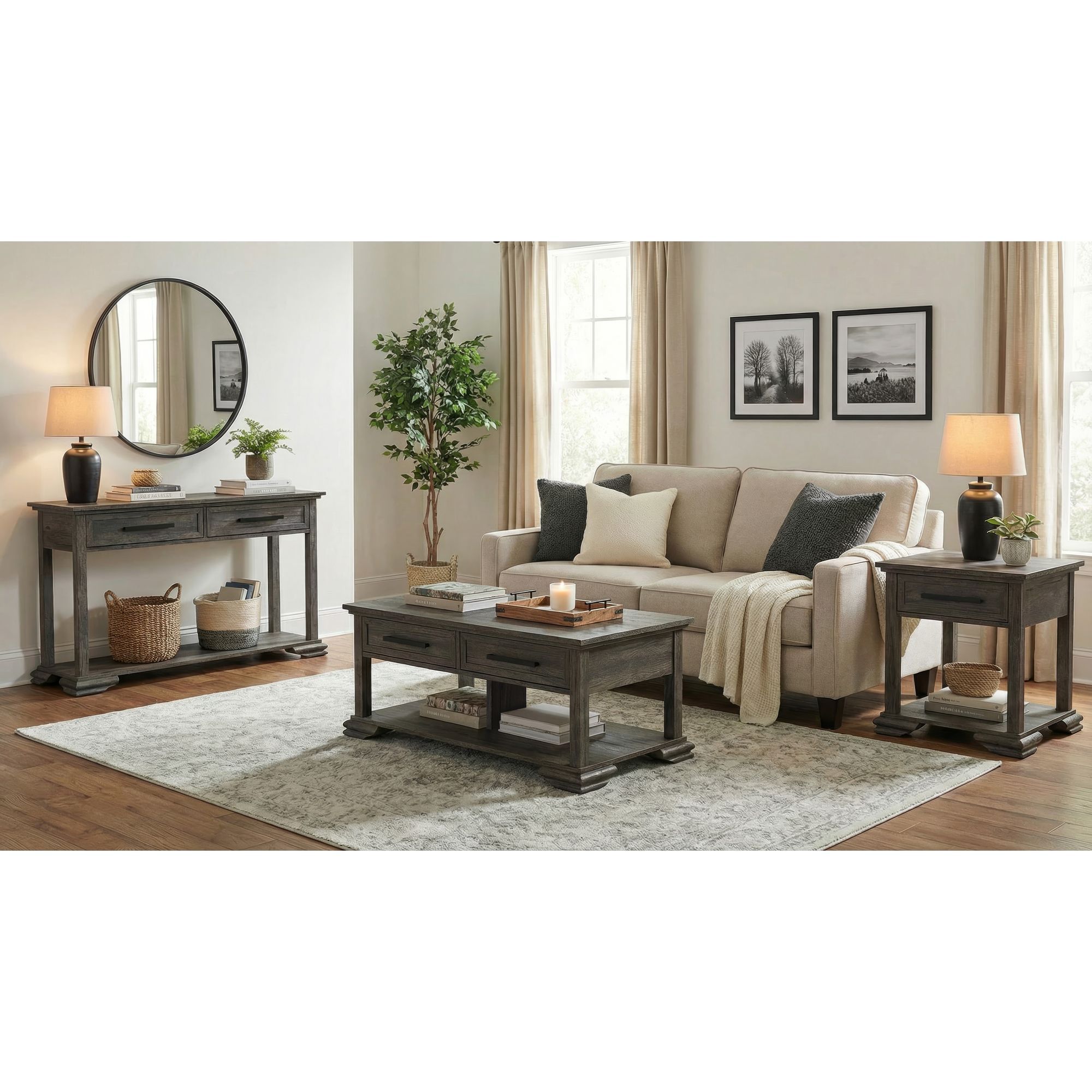 Park Ridge - Sofa Table - Charcoal