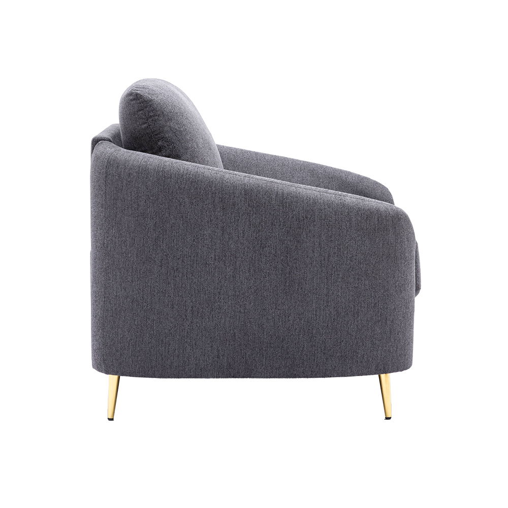 Yuina - Sofa - Gray Linen, dark gray, view 2