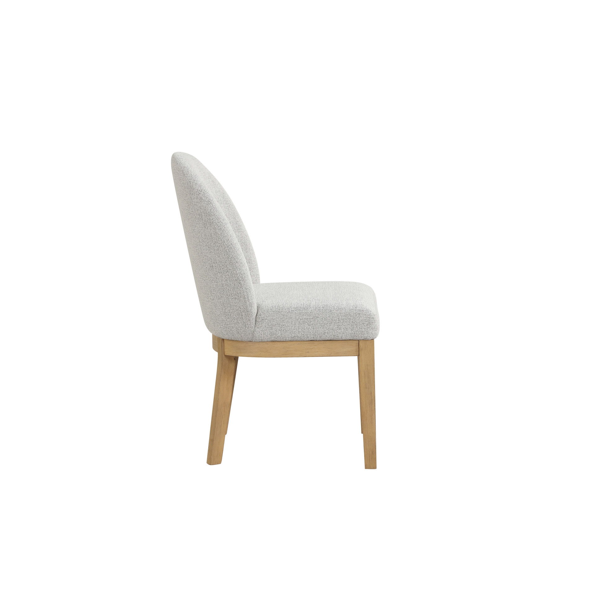 Essence - Upholstered Curved Back Chair - Natural