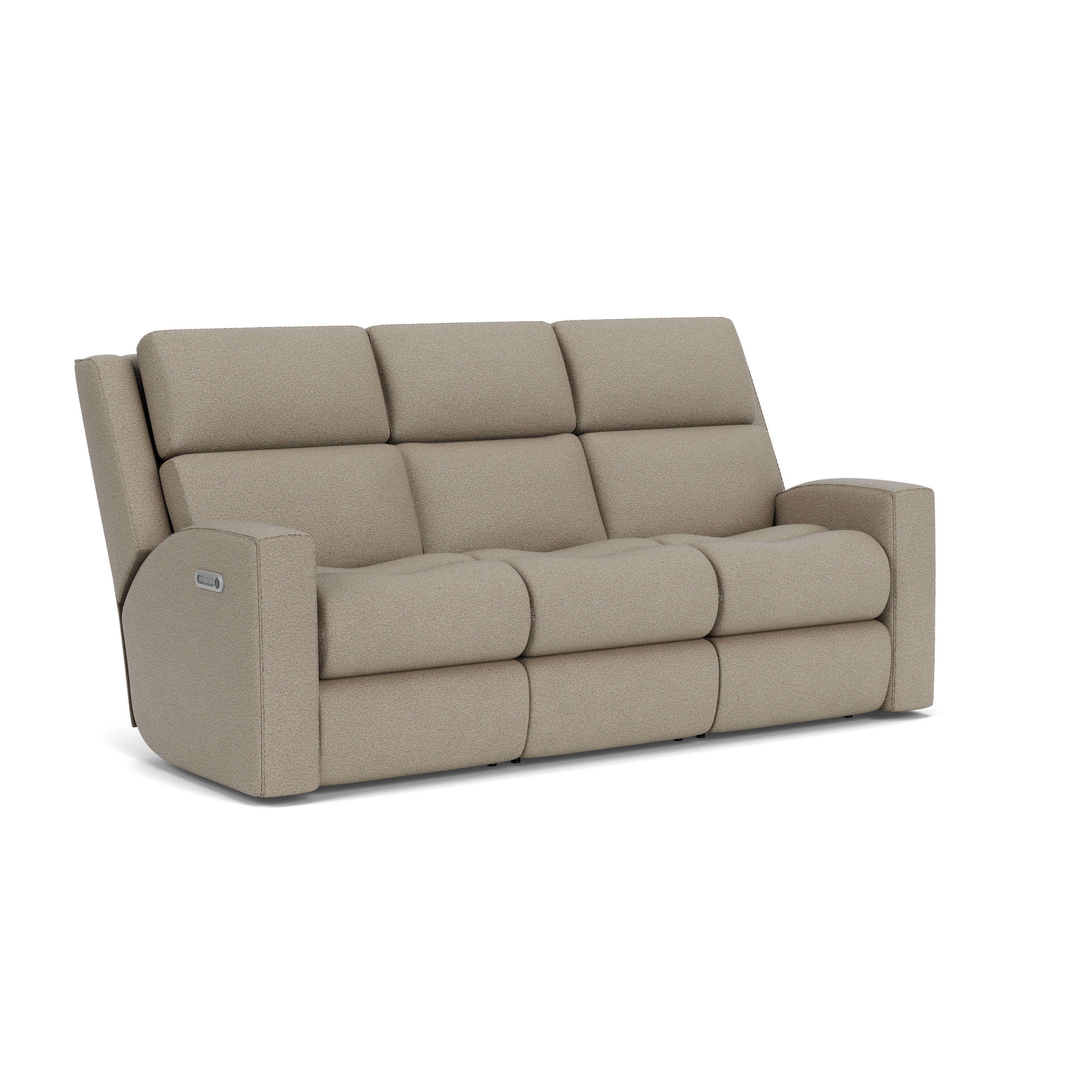 Score - Transitional Fabric Power Reclining Sofa With Power Headrests & Lumbar, blue, view 2