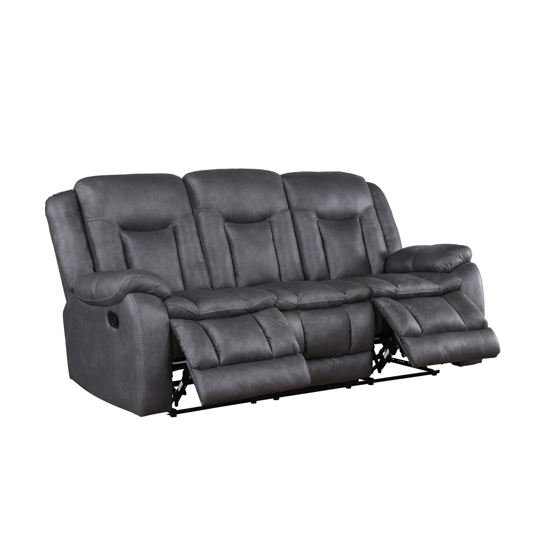 Morello - Sofa With Dual Recliner - Gray