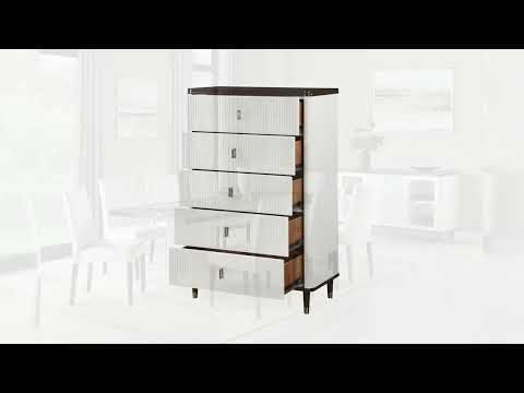 Carena - Side Chair (Set of 2) - White & Brown, white, view 7