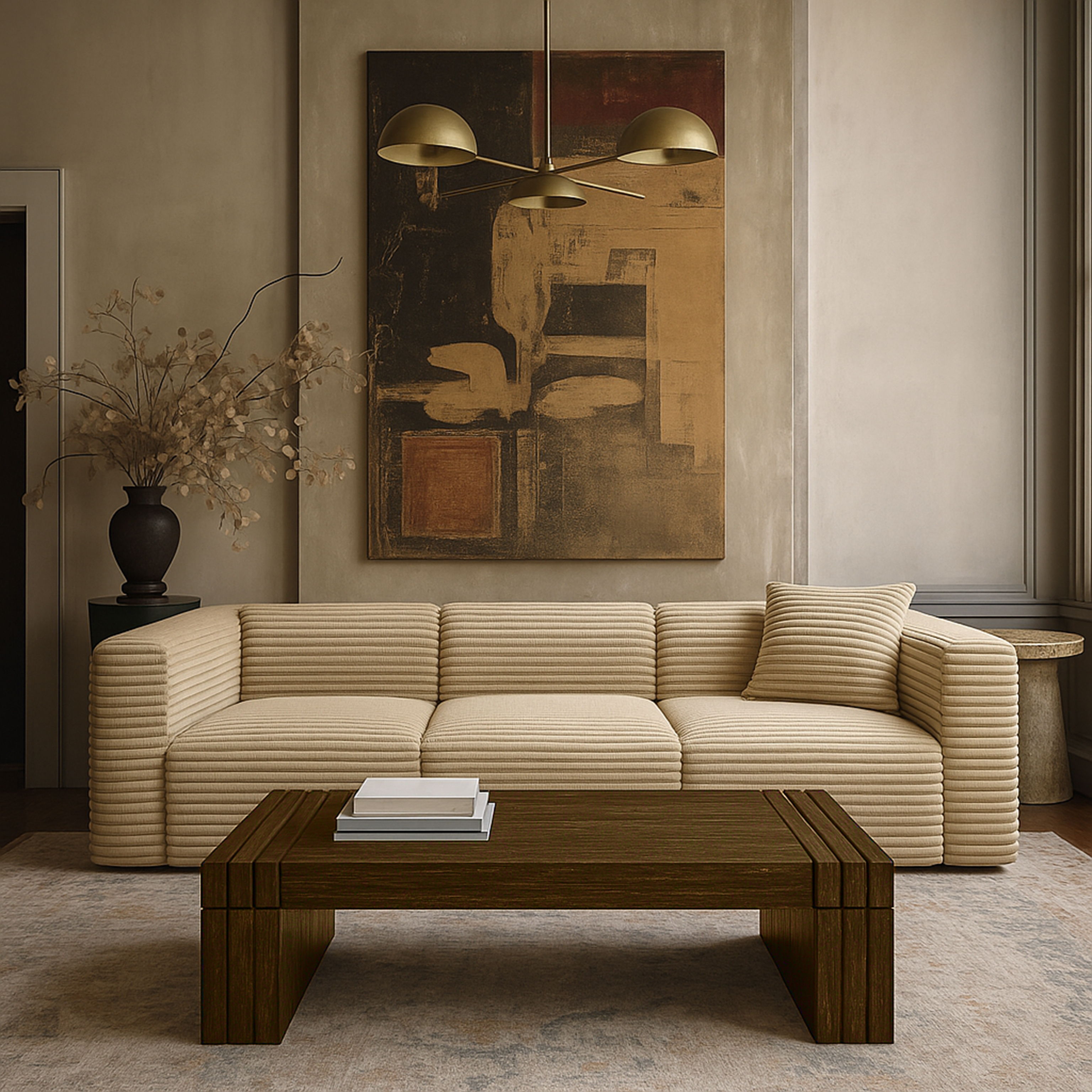 Stanton - Oak Veneer And Solid Wood Coffee Table - Brown