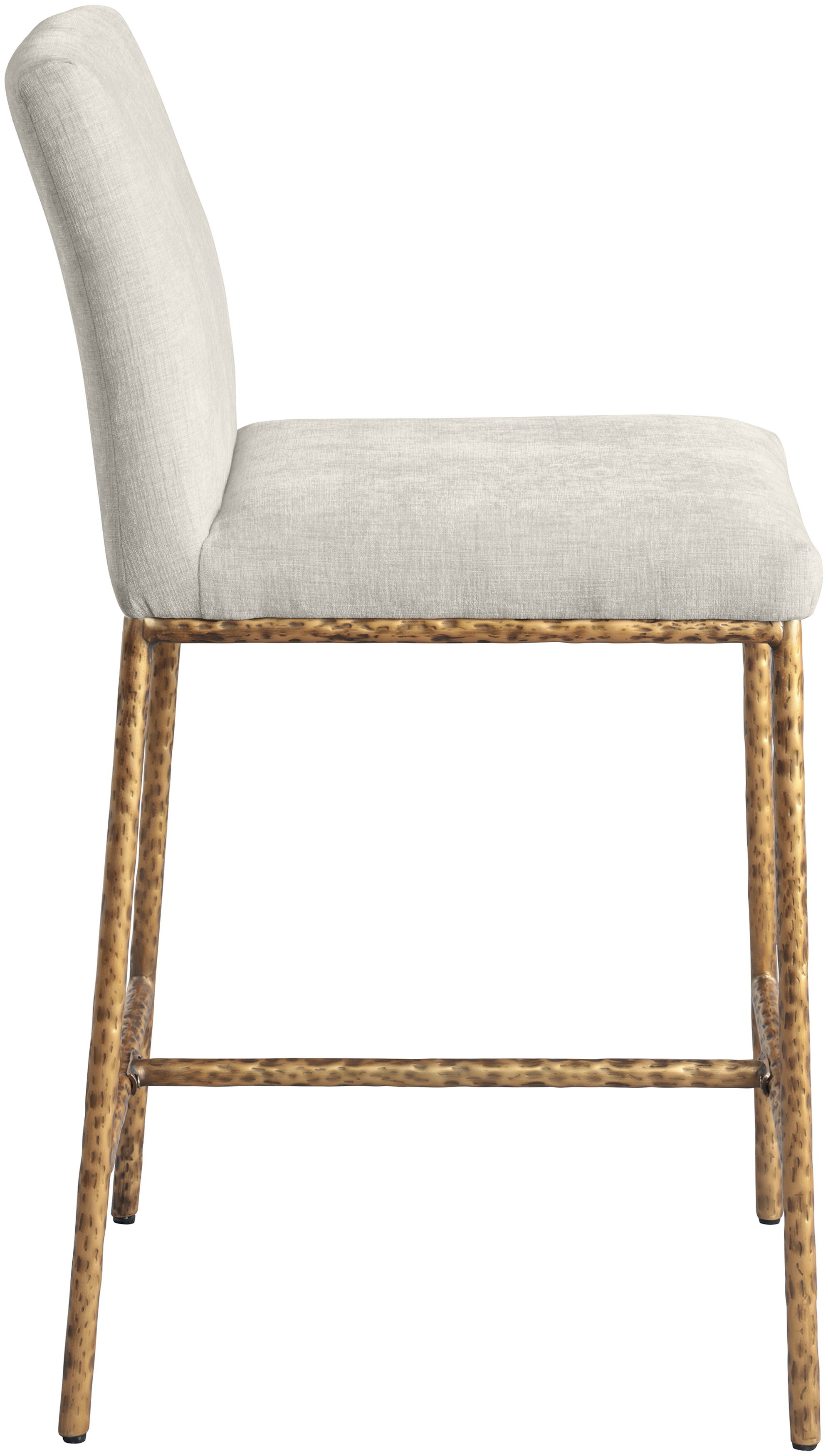 Reeves - Chenille Upholstered Counter Stool (Set of 2) - Cream