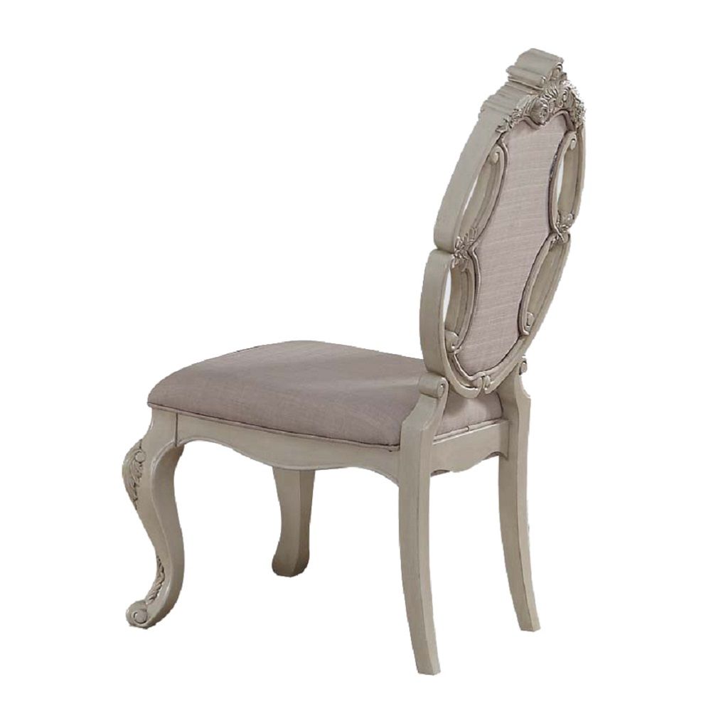 Ragenardus - Side Chair (Set of 2) - Fabric & Antique White, white, view 5
