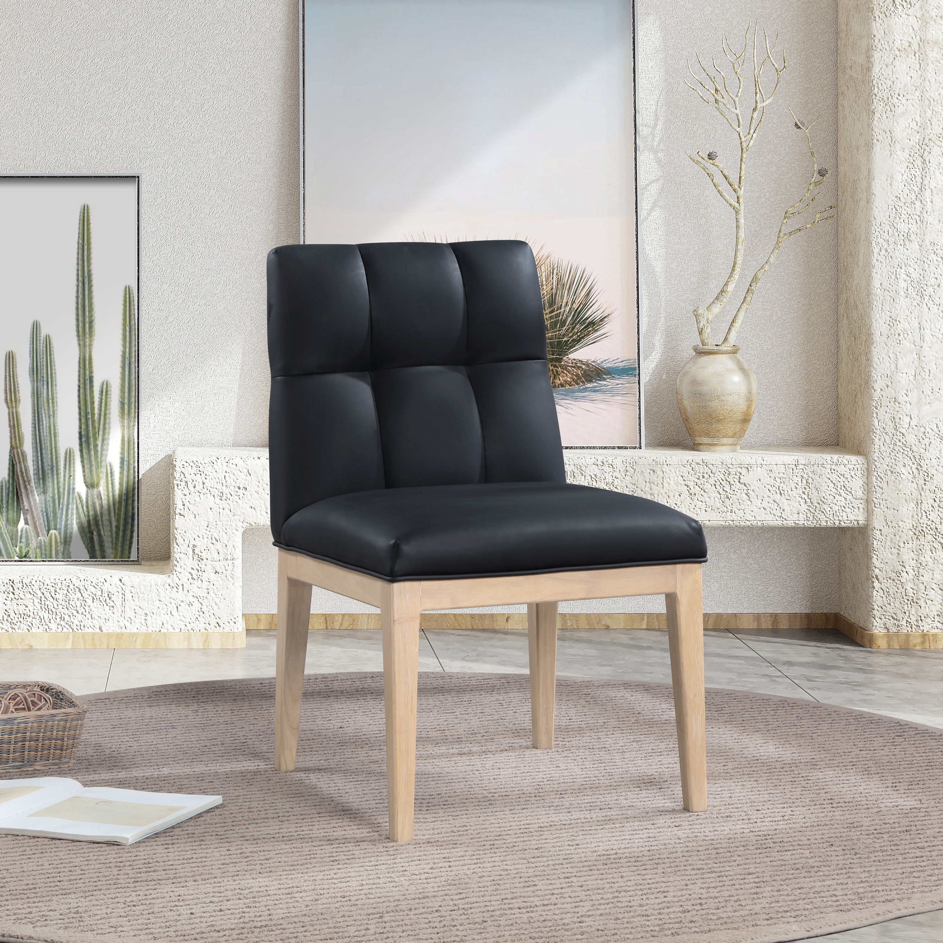 Adrian - Dining Side Chair (Set of 2) - Black