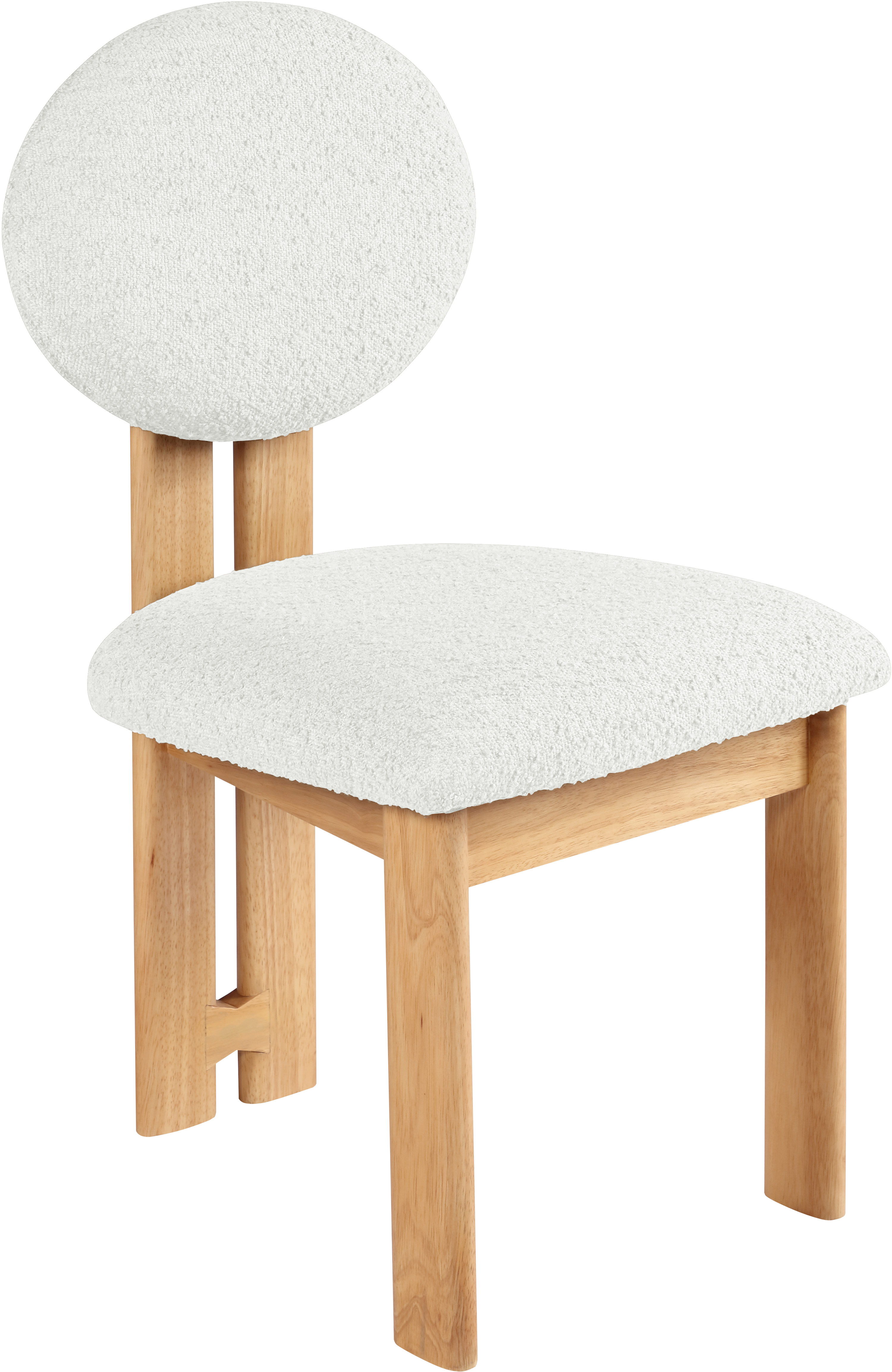 Napa - Dining Chair With Natural Legs (Set of 2) - Cream